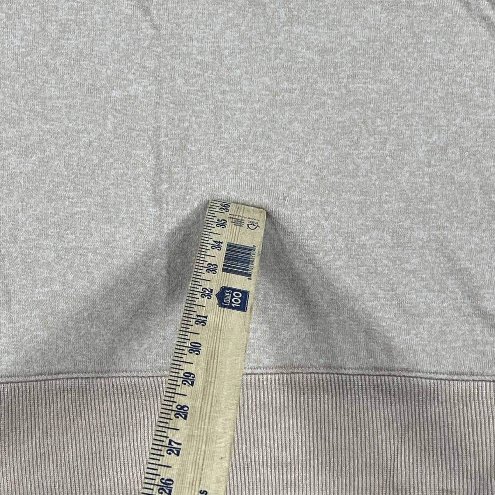 Vintage J Crew Sweater Womens XL Beige Knit CrewNeck LongSleeve Pullover Polyester Blend Size XL / US 12-14 / IT 48-50 - 3 Thumbnail