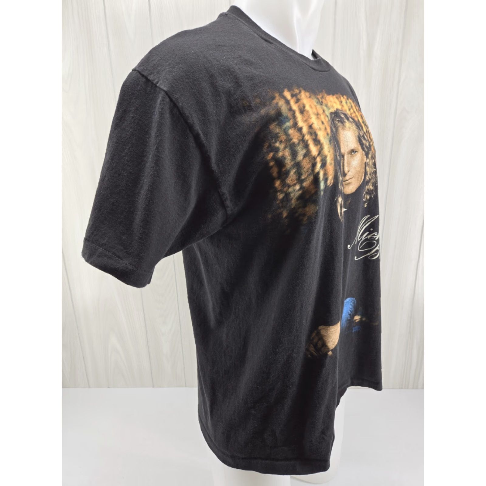 Hanes VINTAGE Hanes T-Shirt Michael Bolton 1994 World Tour 90s Shirt XL Black Short Sleeve Mens Size US XL / EU 56 / 4 - 7 Thumbnail