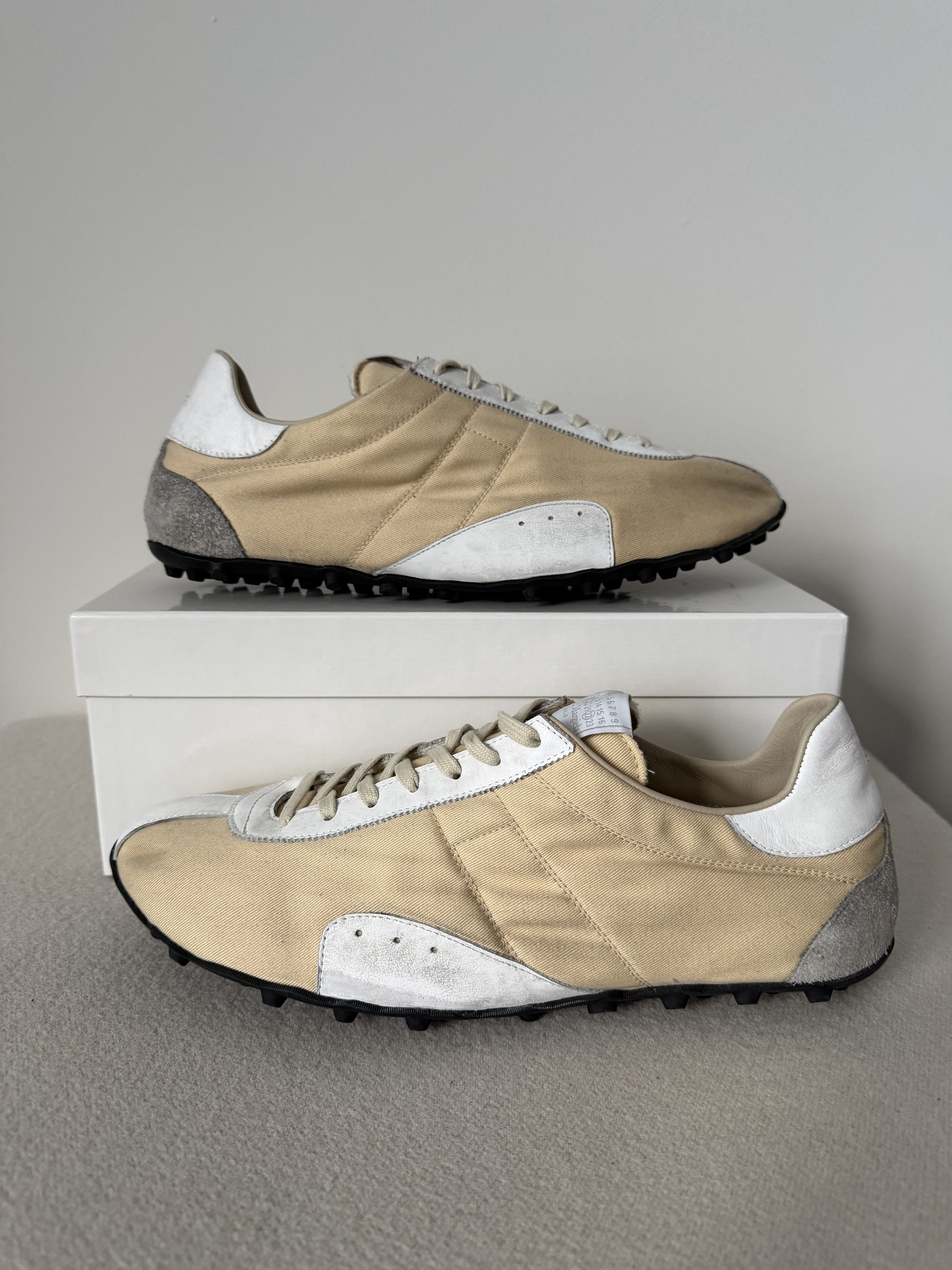 Maison Margiela Maison Margiela Sprinter Low Top Sneakers in Yellow White Size US 11 / EU 44 - 2 Thumbnail