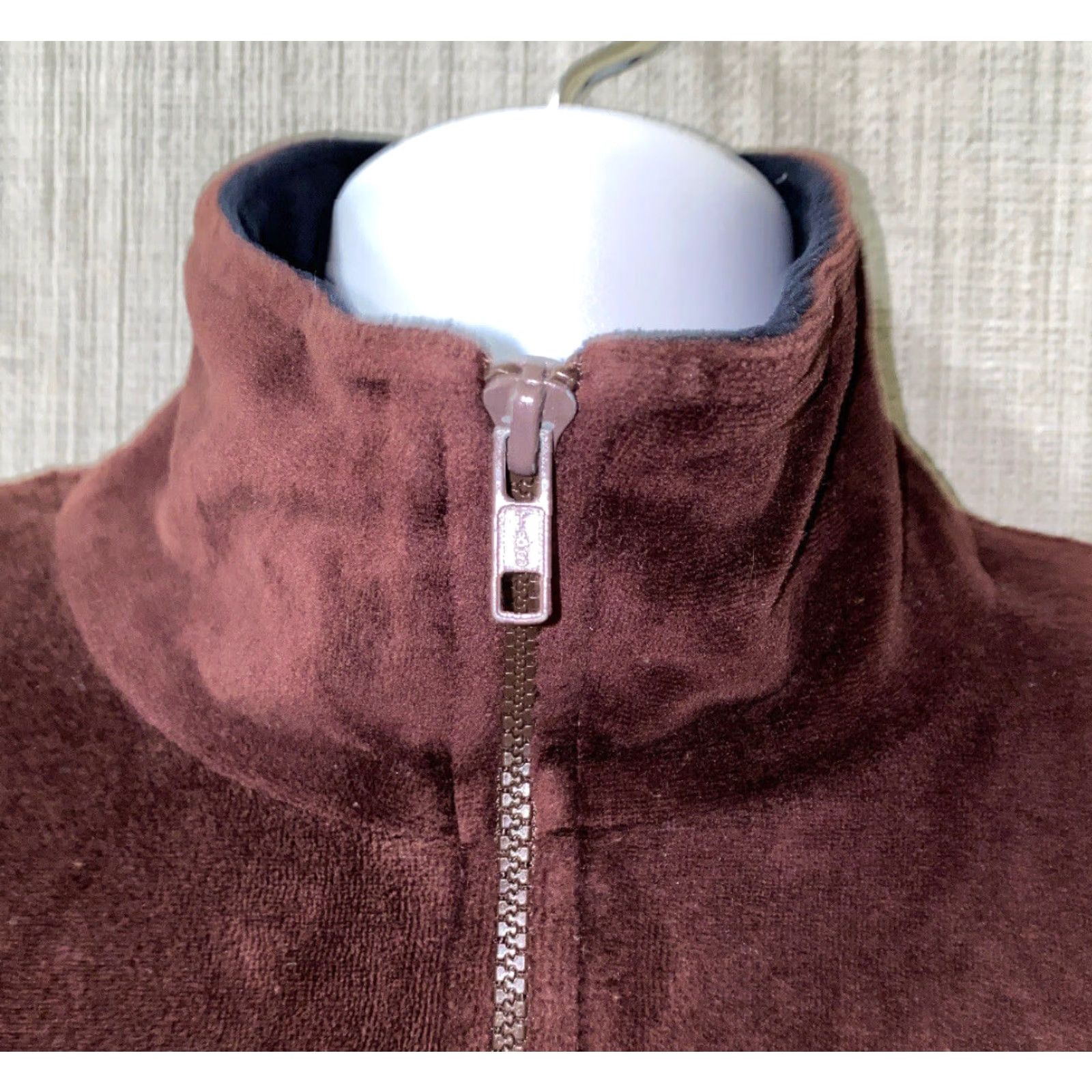 Haband VINTAGE Haband Comfort Club Mens Brown Full Zip Jacket Size XL Jacket Mens Brown XL Full Zip Haband Comfort Club Mens Brown Full Zip Jacket Size US XL / EU 56 / 4 - 3 Thumbnail