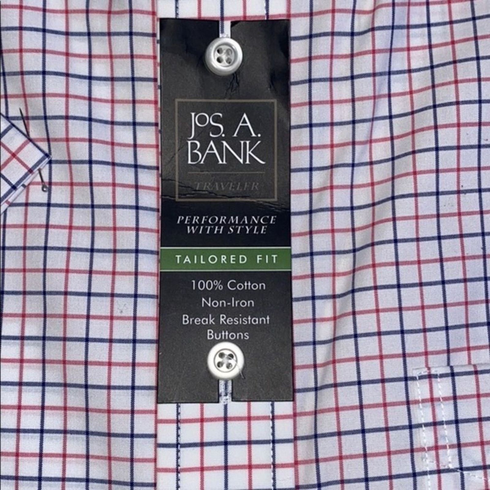 Jos. A. Bank Jos. A. Bank stripe traveler tailored fit button up | Sz L Size US L / EU 52-54 / 3 - 3 Thumbnail