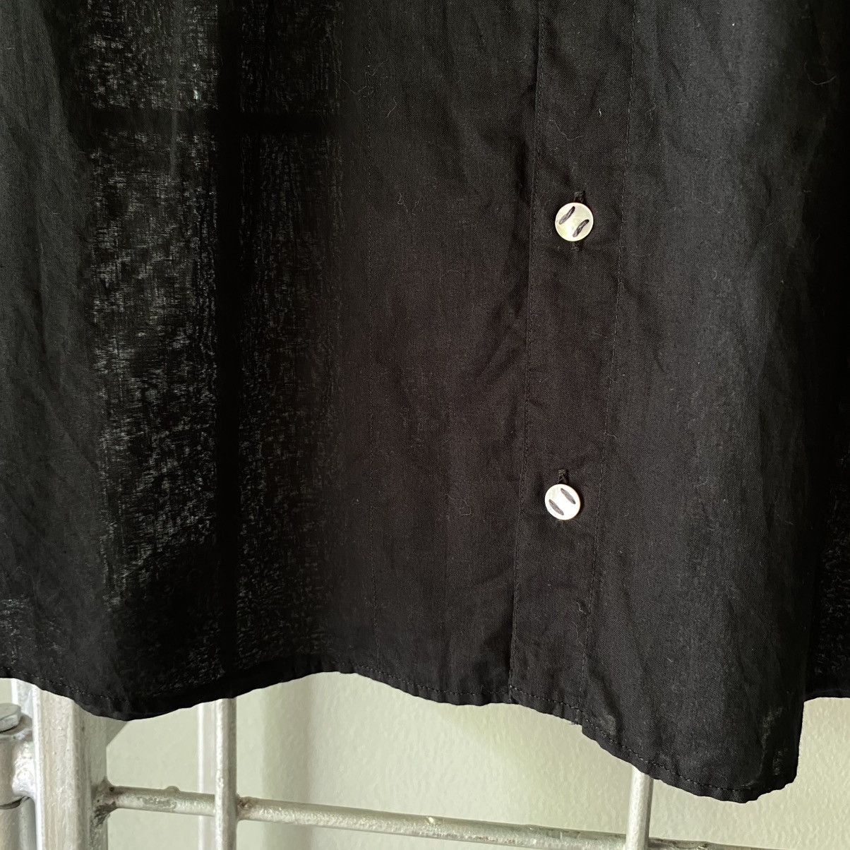 Issey Miyake × Japanese Brand Sunao kuwahara Sheer Black Long Sleeve Shirt Size M / US 6-8 / IT 42-44 - 20 Thumbnail