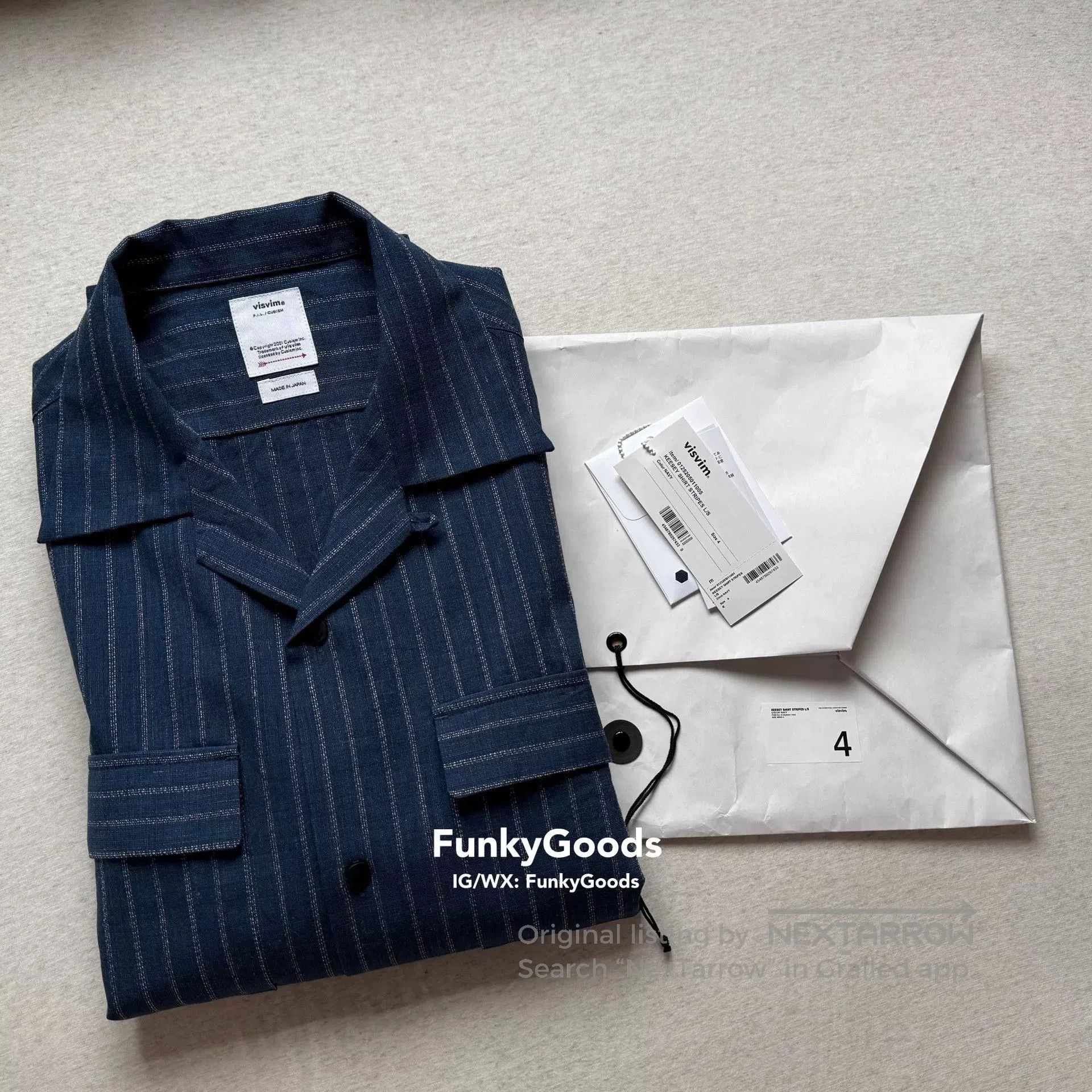 Visvim Visvim 25aw Keesey Stripes L/S Shirt. Size US XL / EU 56 / 4 - 2 Thumbnail