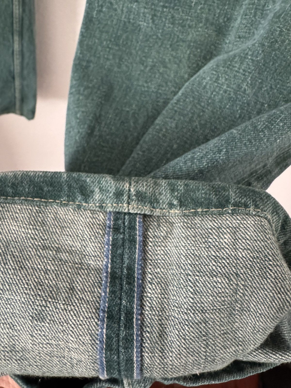 Kapital PLANT DYED NO. 4 GREEN DENIM Size US 34 / EU 50 - 5 Thumbnail
