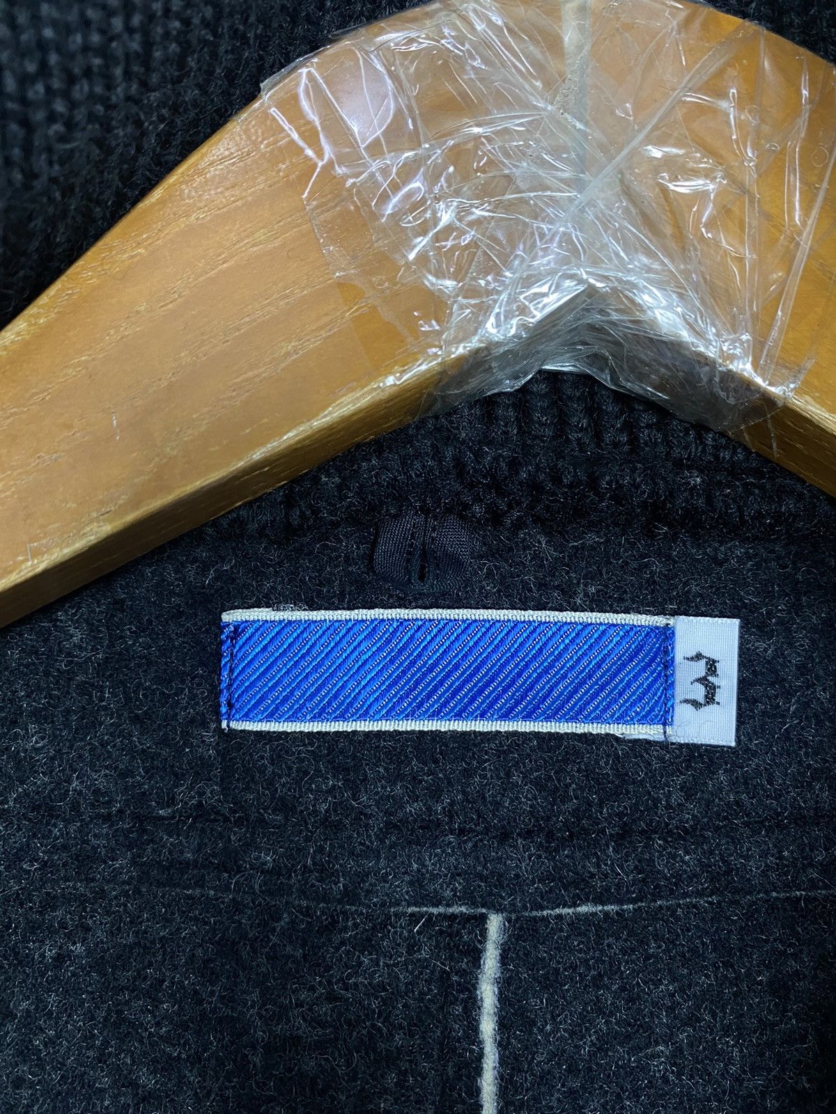 Number (N)ine Vtg 90’s NUMBER (N)INE Wool Coat Blue Tag Made in Japan Size US M / EU 48-50 / 2 - 9 Thumbnail