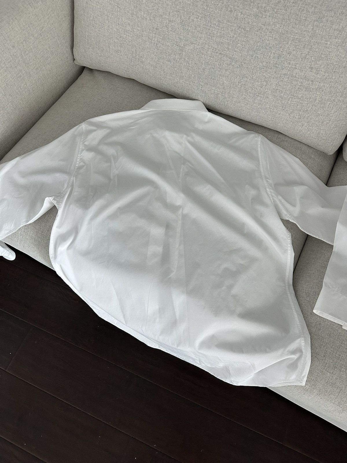 Dior Dior White Button Up Heart Metallic Embroidered Poplin Shirt Size US L / EU 52-54 / 3 - 7 Thumbnail