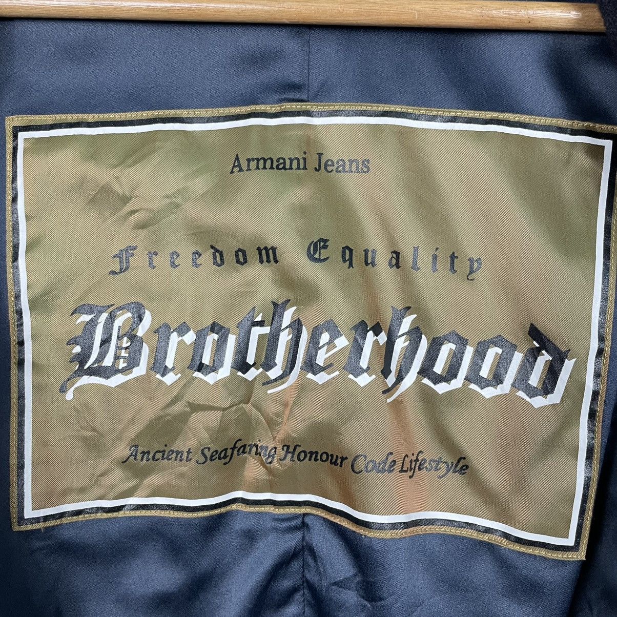 Armani Armani Jeans Brotherhood Double Breasted Jacket Size US XS / EU 42 / 0 - 18 Thumbnail