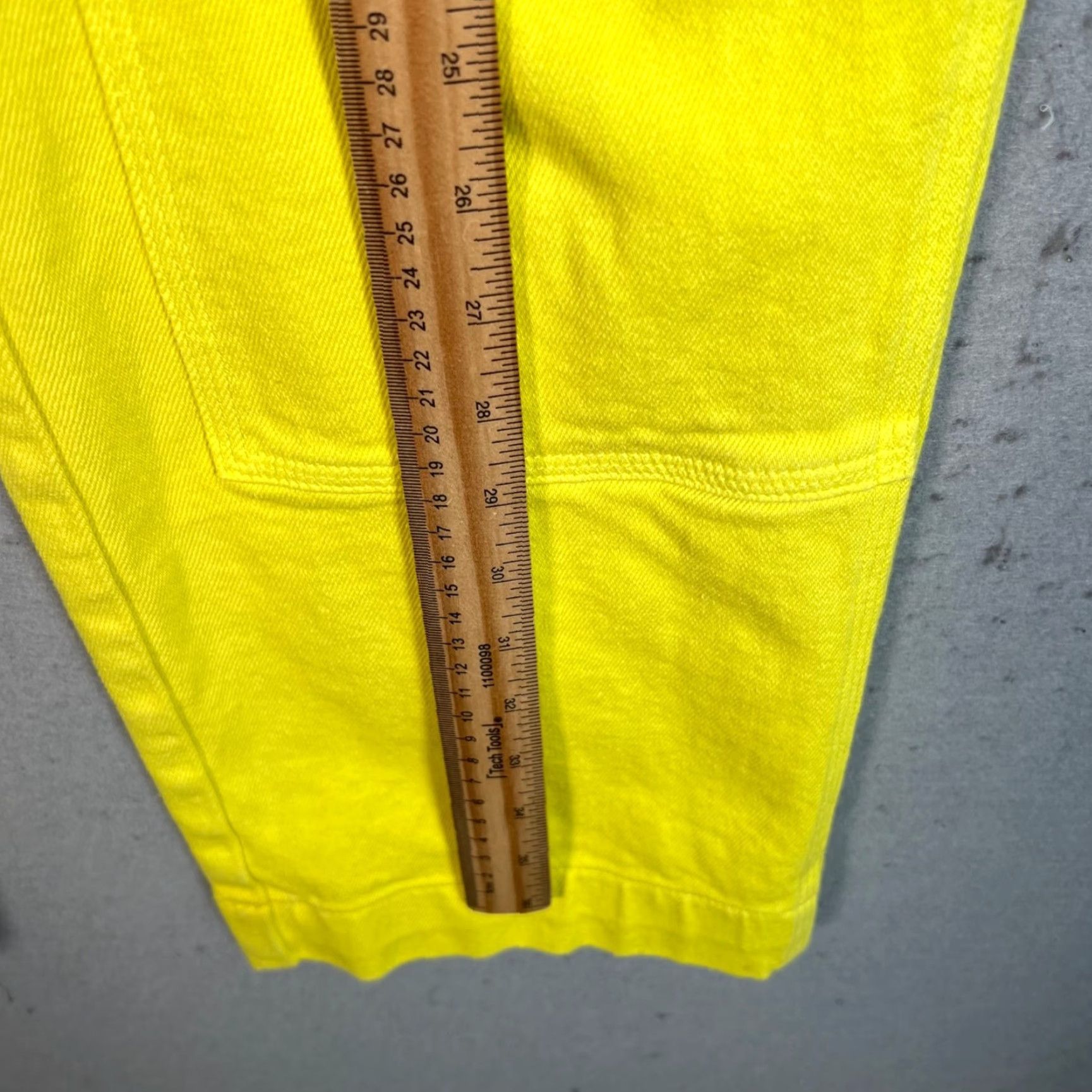 Vintage VINTAGE Wilfred Le Fou Yellow High-Waisted Straight-Leg Double Knee Pants 00 Womens Size 24" / US 00 / IT 34 - 6 Thumbnail