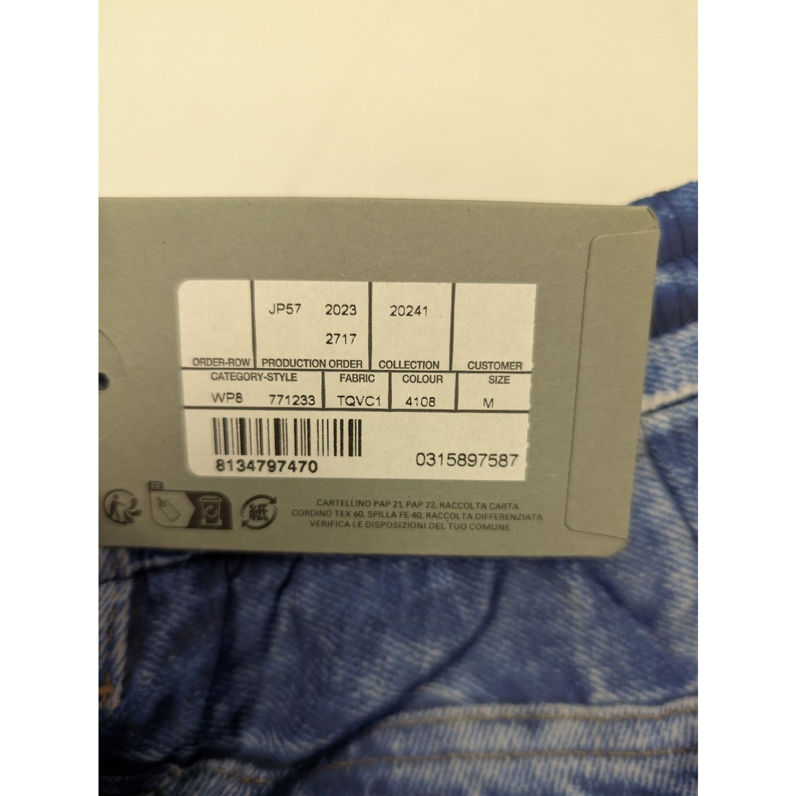 Balenciaga o1rshd1 Trompe L'oeil Swim short in blue Size US 32 / EU 48 - 22 Thumbnail