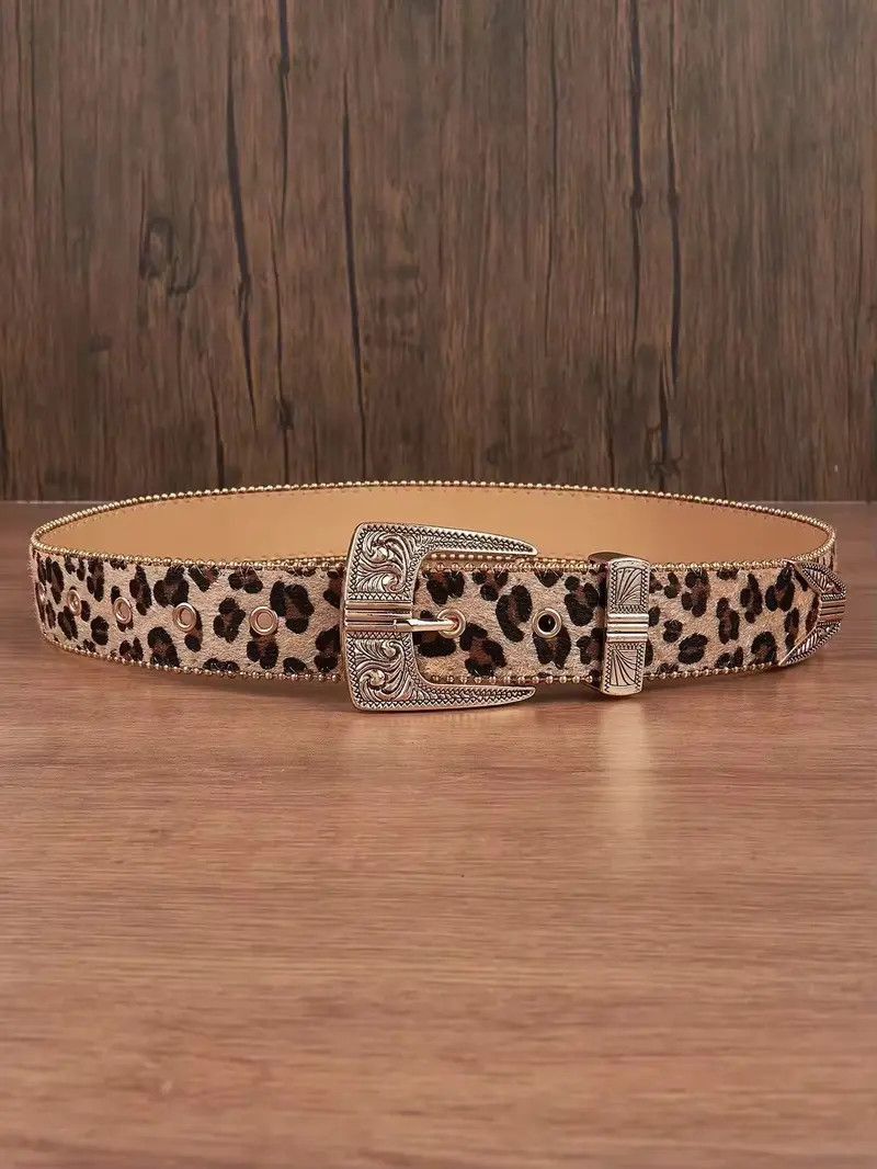 Other 112 cm 2000s style leopard cheetah print belt Size ONE SIZE - 5 Thumbnail