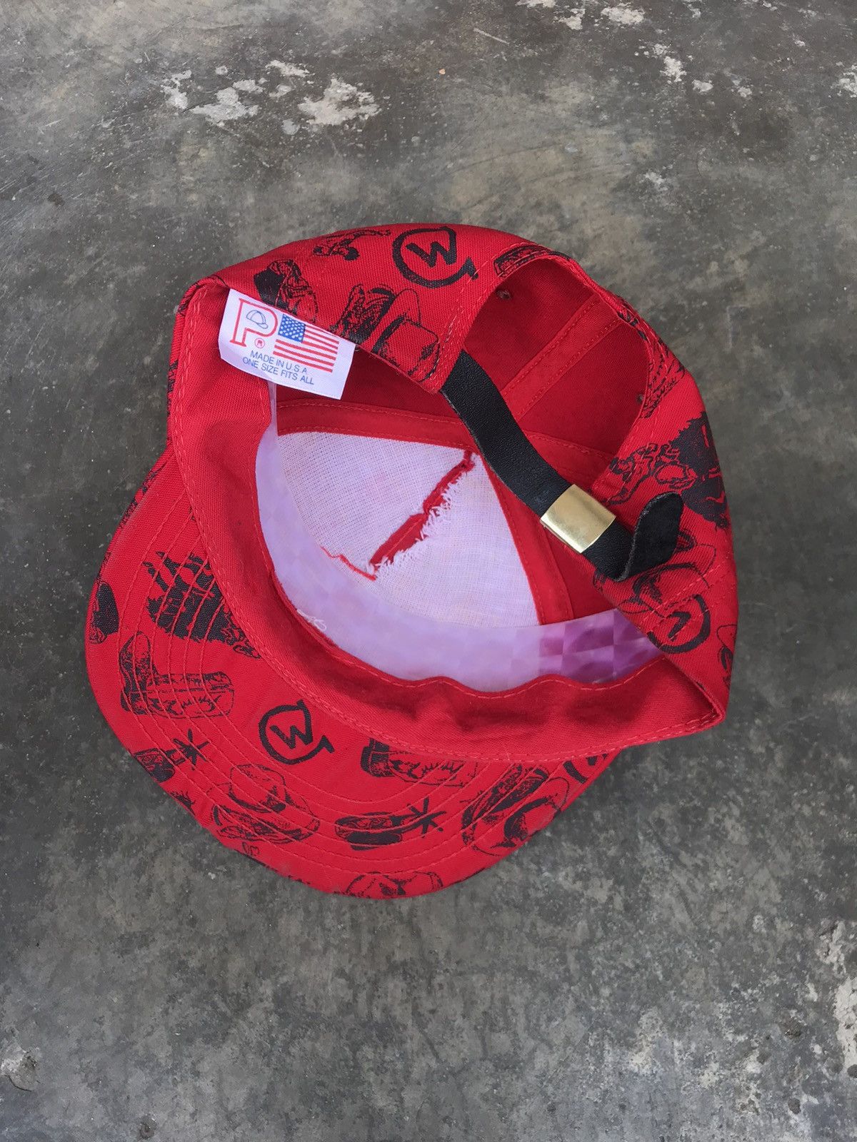 Japanese Brand Vintage All Overprint Graphic Classic Hat Size ONE SIZE - 3 Thumbnail