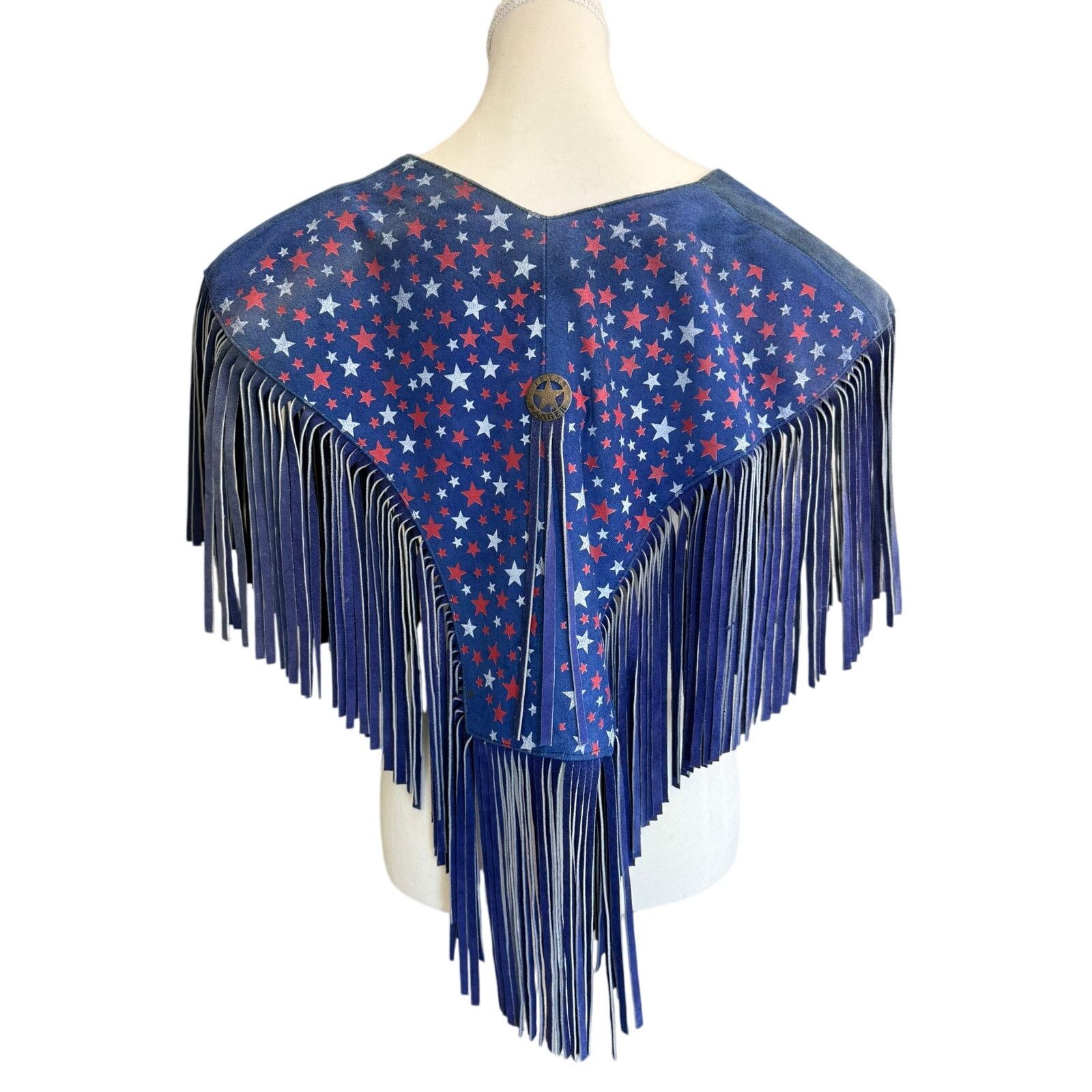 Vintage Vintage RARE Chasser Leather Suede Fringe Western American Size ONE SIZE - 5 Thumbnail