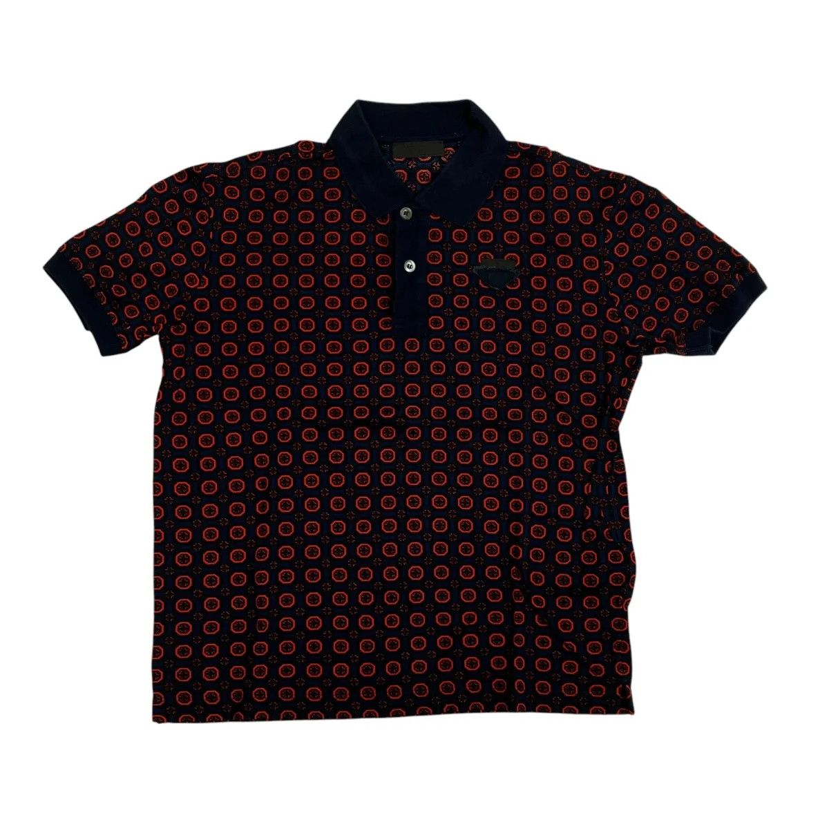 Prada Logo Polo Shirt Size L / US 10 / IT 46 - 1 Thumbnail