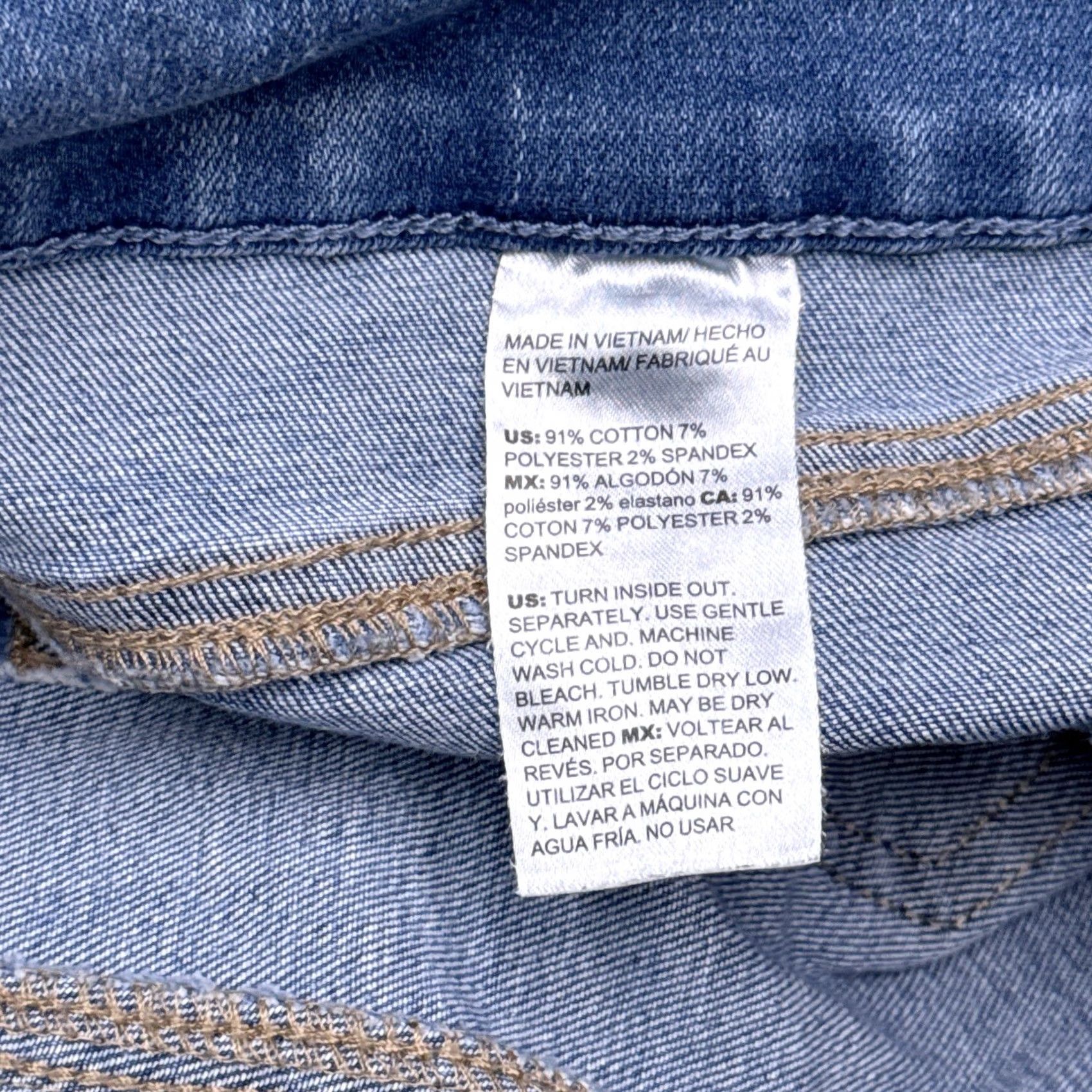 Vintage Chicos Jeans Ankle Womens 1R Slim Mid Rise Stretch Denim 5-Pocket Logo Blue Size 25" / US 0 / IT 36 - 5 Thumbnail