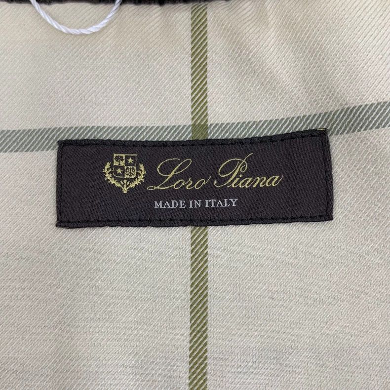 Loro Piana LORO PIANA Dark brown cotton stand collar zipper long slee Size L / US 10 / IT 46 - 5 Thumbnail