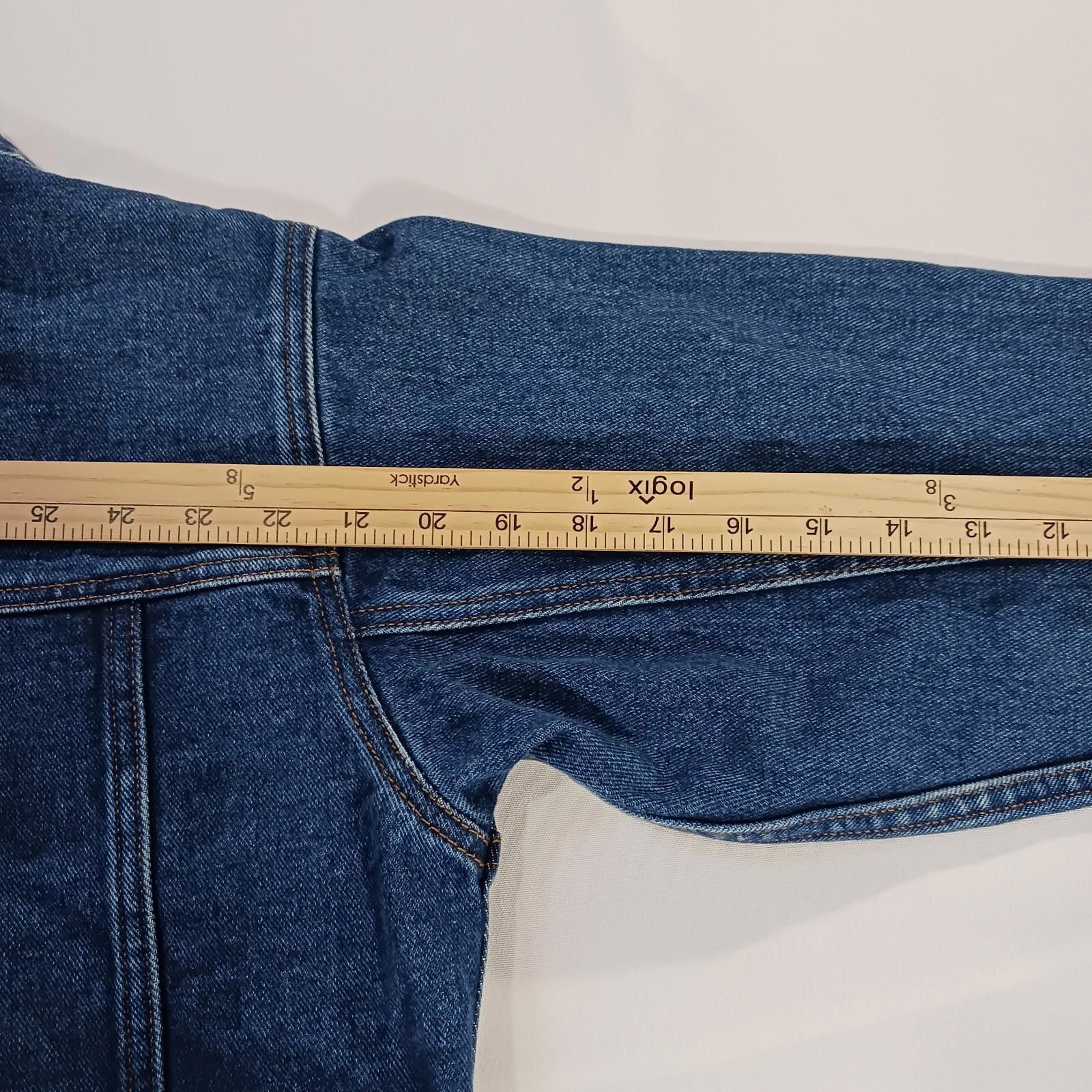 Cherokee Cherokee RN#17730 Women’s Blue Cotton Jacket Pockets Size XL Size XL / US 12-14 / IT 48-50 - 7 Thumbnail
