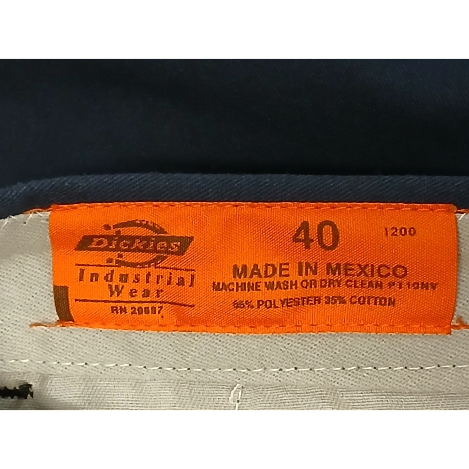 Dickies Dickie's (40) Men's Blue Cargo Khaki Straight Leg Pants Size US 40 / EU 56 - 7 Thumbnail