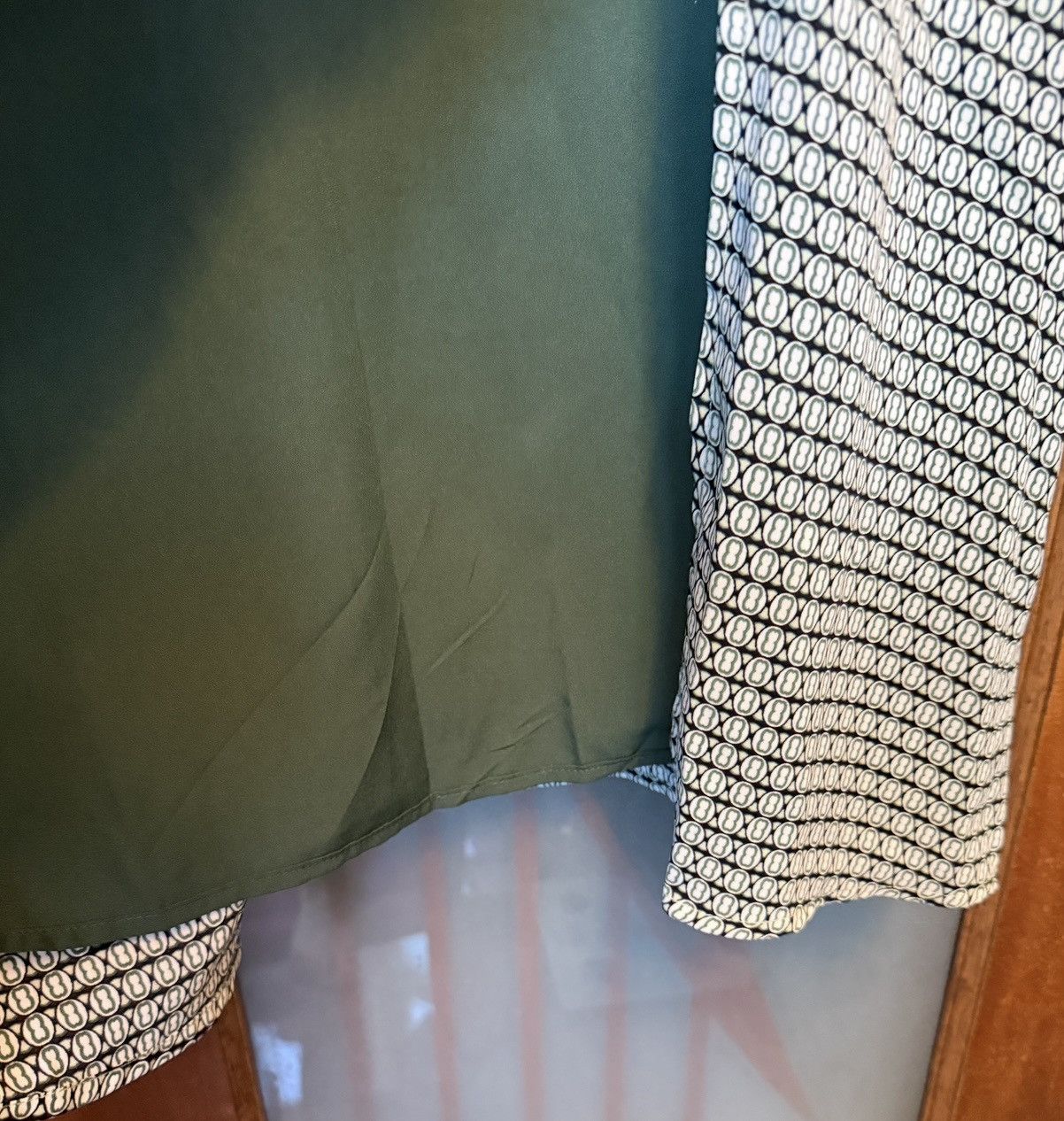Other Commense Women’s Sage Green Long Sleeve Mock Neck Midi Dress Size M / US 6-8 / IT 42-44 - 8 Thumbnail