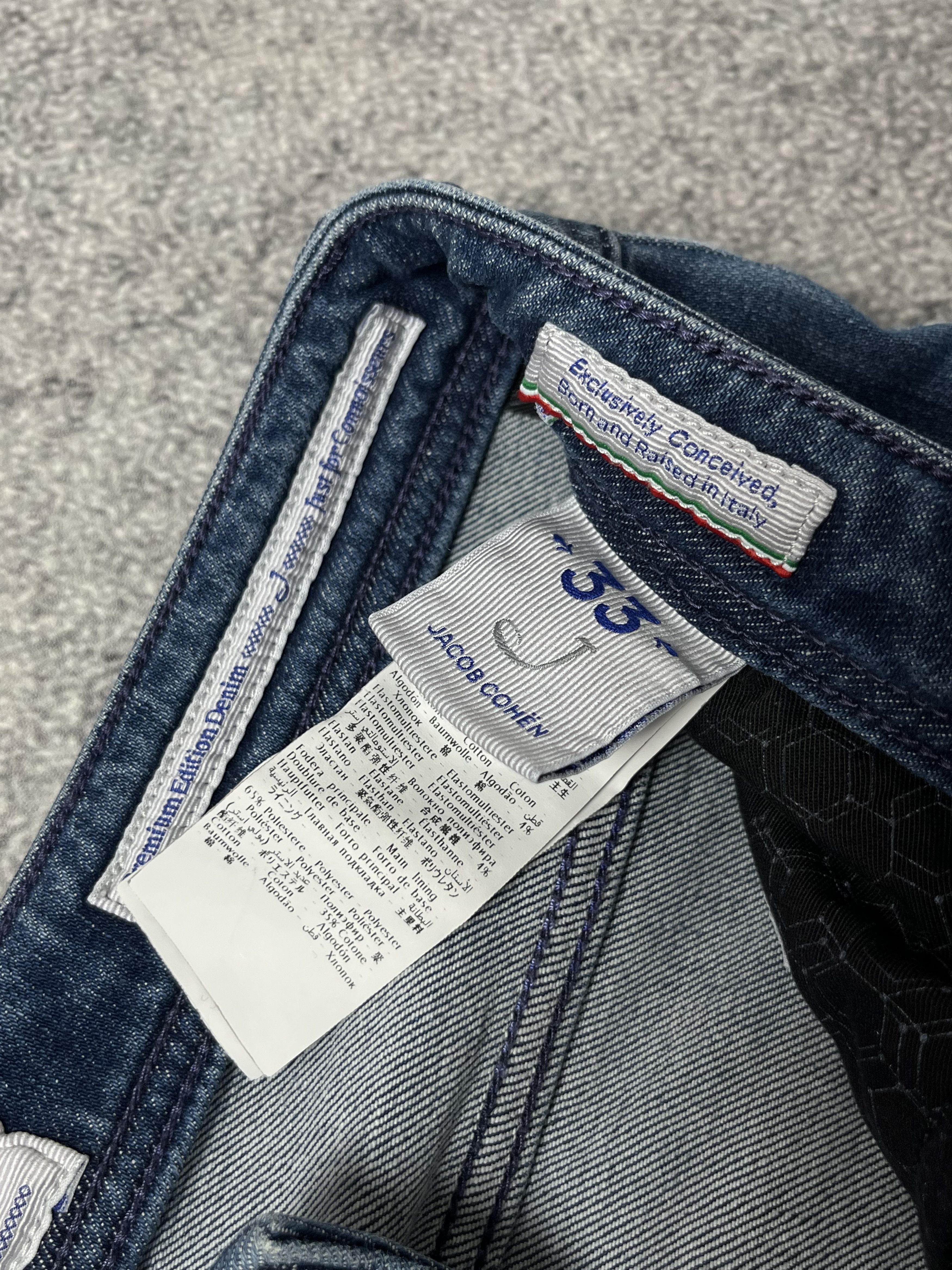 Jacob Cohen 🔥Jacob Cohen Style 688 Premium Denim Jeans Straight Fit Size US 33 - 12 Thumbnail