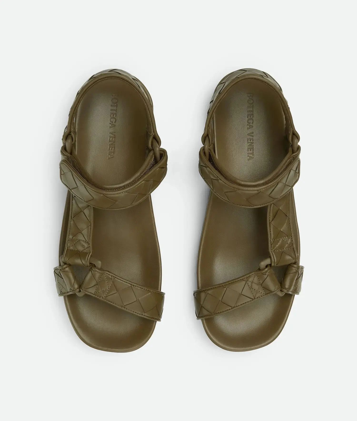 Bottega Veneta o1bcso1str0126 Trip Sandals in Mud Size US 6 / EU 39 - 3 Thumbnail