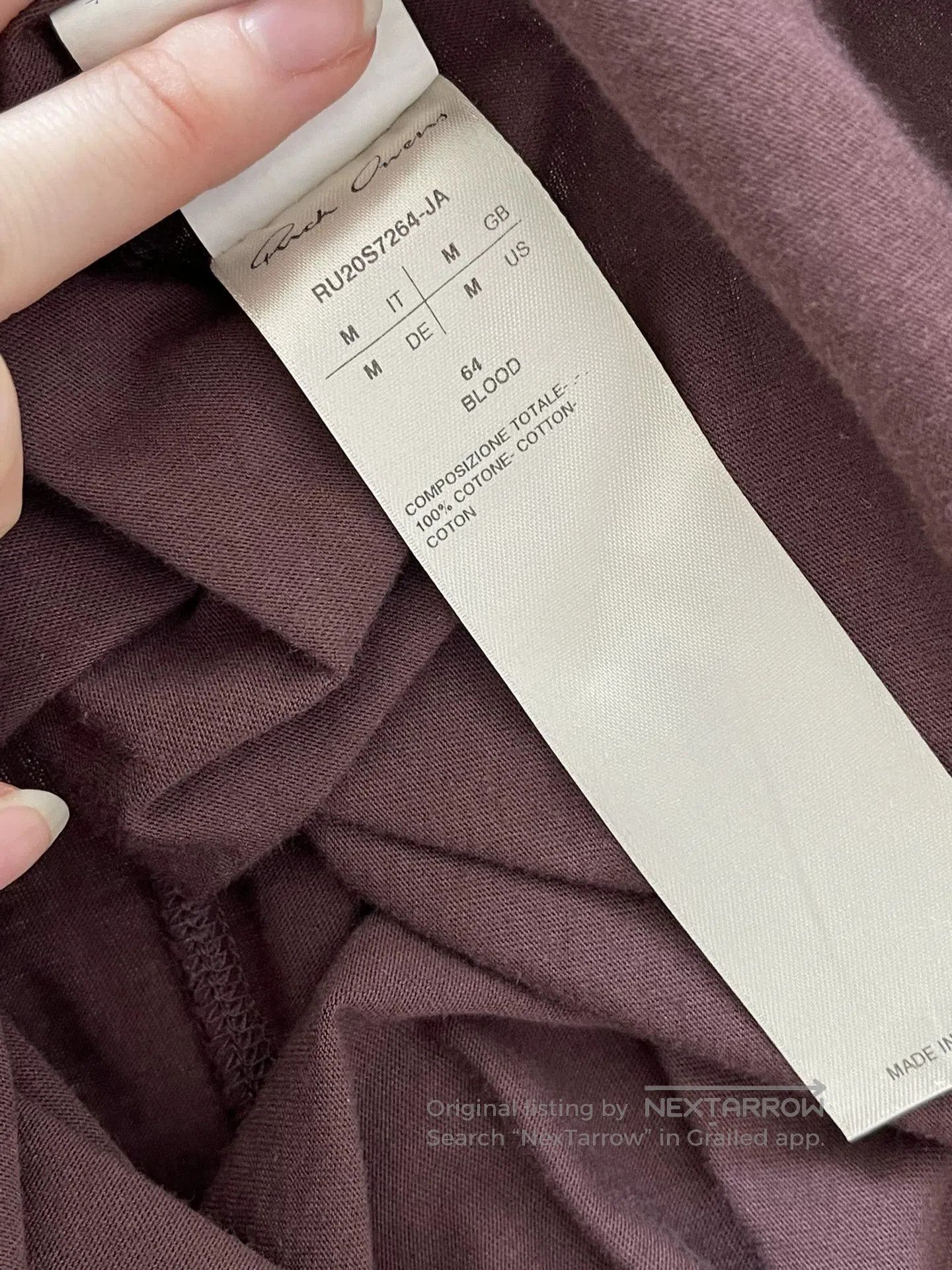 Rick Owens rick owens short sleeve t. Size US M / EU 48-50 / 2 - 3 Thumbnail