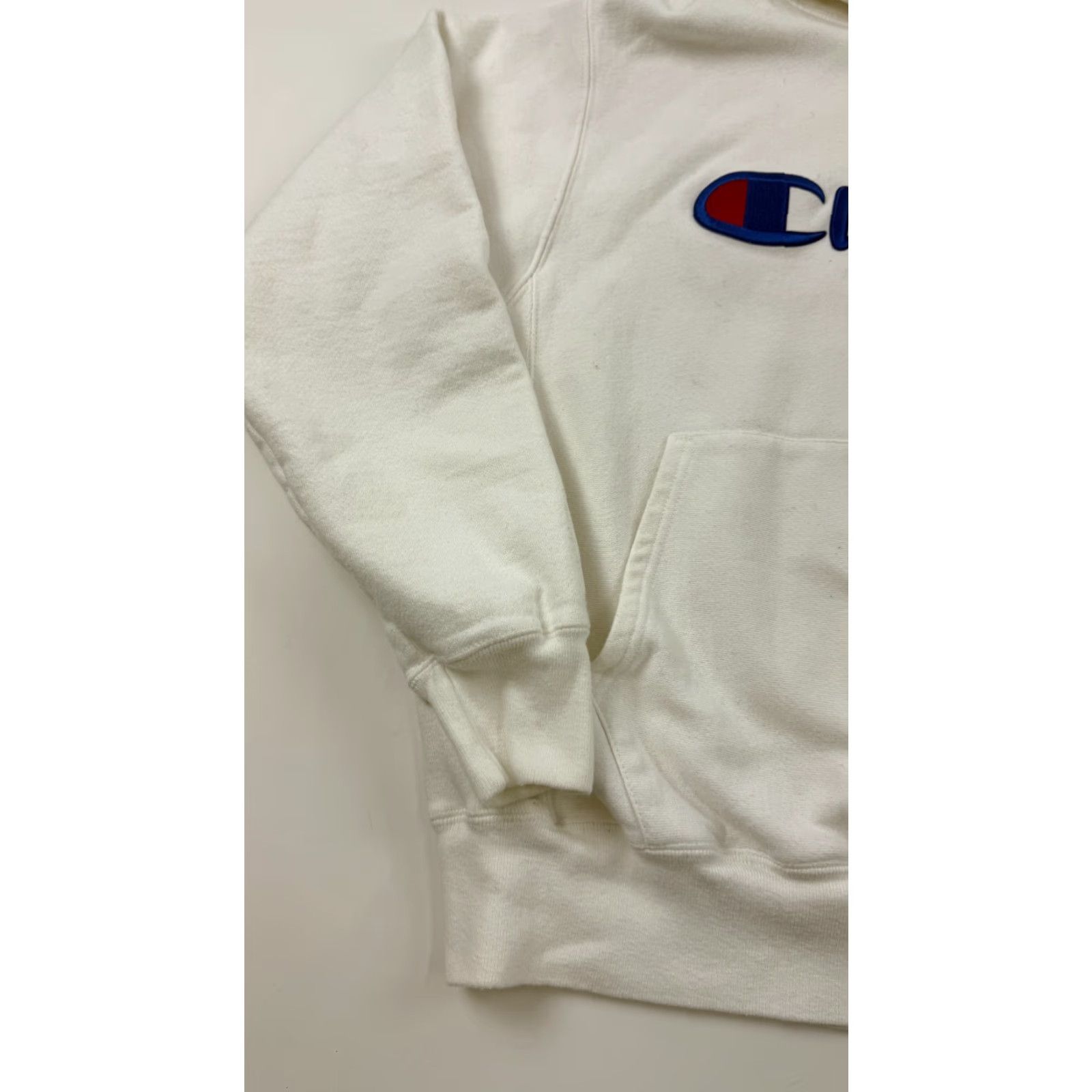 Champion Champion Hoodie Mens M White Pullover Hooded Sweatshirt with Pockets Size US M / EU 48-50 / 2 - 4 Thumbnail