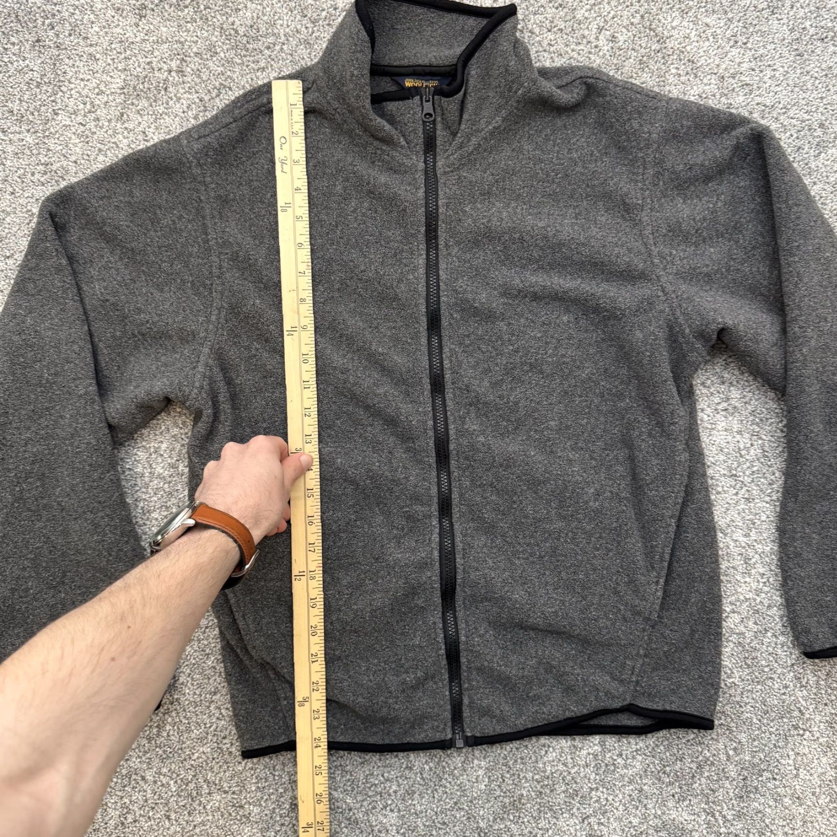 Vintage Woolrich Jacket Mens M Gray Full Zip Fleece Lined Ash Outdoor Warm Pullover Size US M / EU 48-50 / 2 - 2 Thumbnail