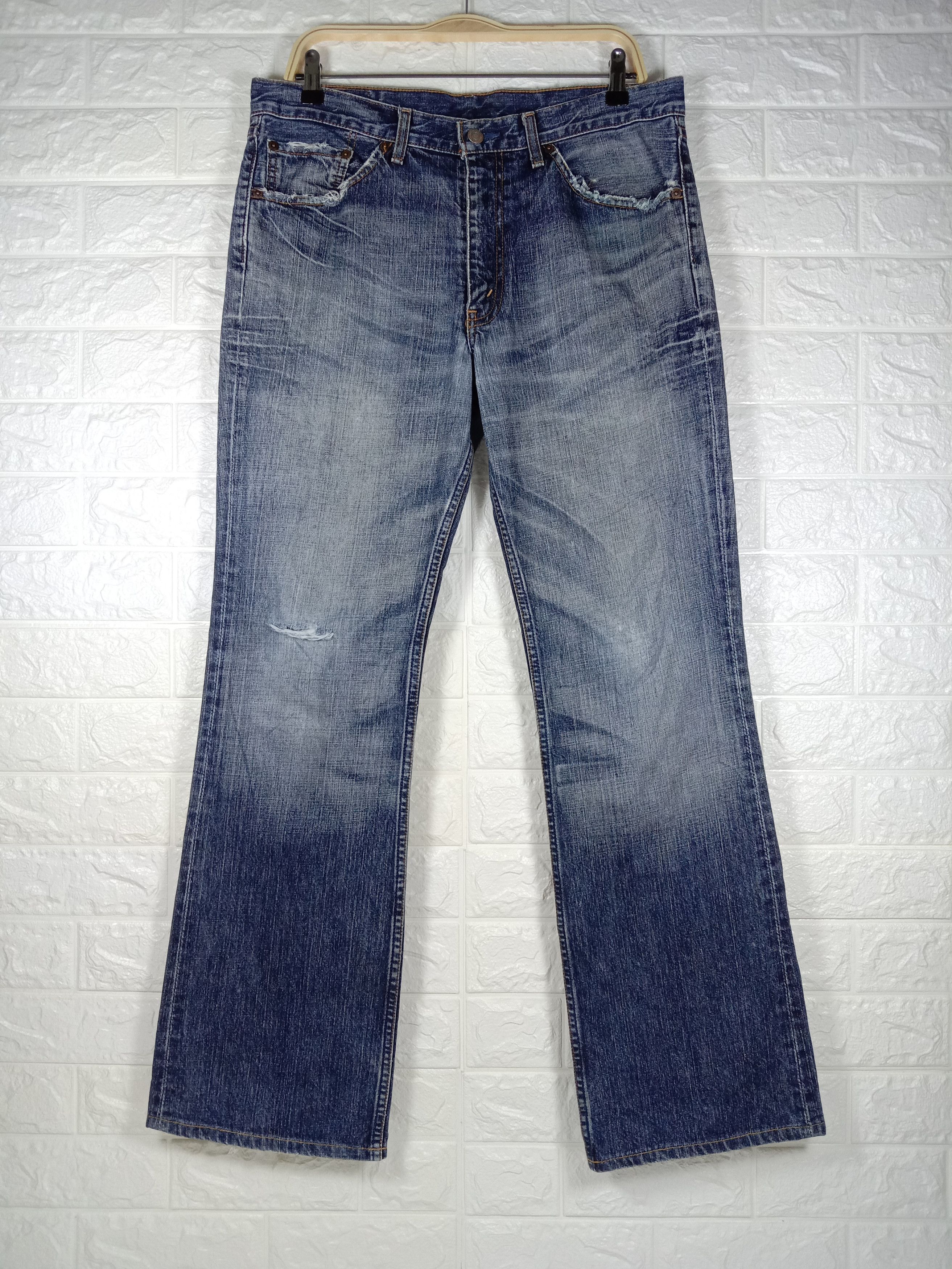 Levi's Vintage Levi's 517 Flare Jeans Faded Blue Denim Size US 34 / EU 50 - 1 Thumbnail