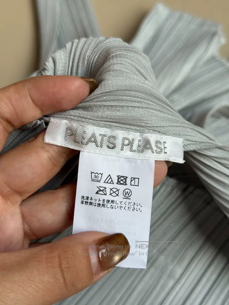Issey Miyake Issey Miyake Light Gray Crew Neck Base Layer Top Size L / US 10 / IT 46 - 4 Thumbnail