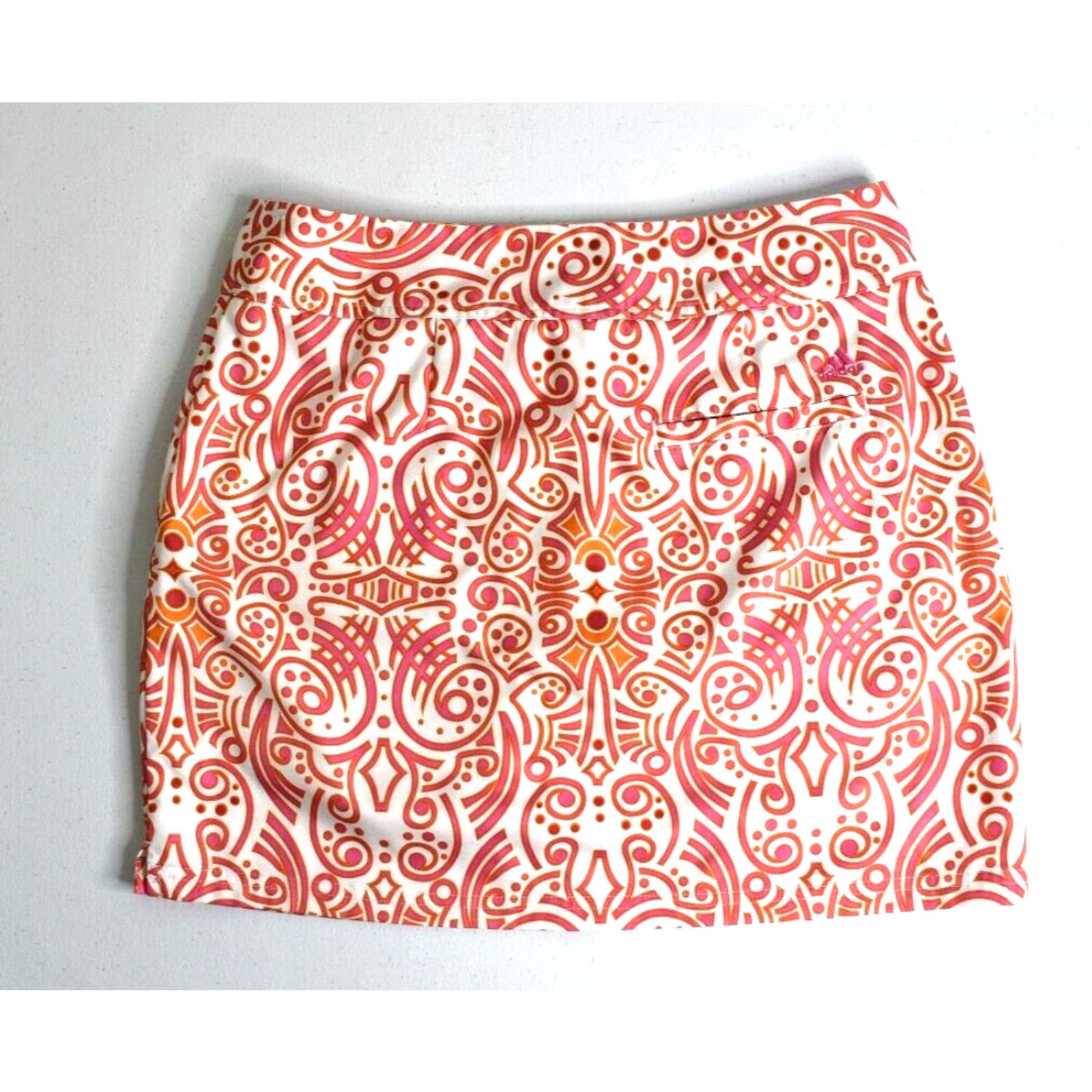 Adidas Adidas Climacool Skort 4 Waist 31" Small Pink Geometric Abstract Golf Tennis Size ONE SIZE - 2 Thumbnail