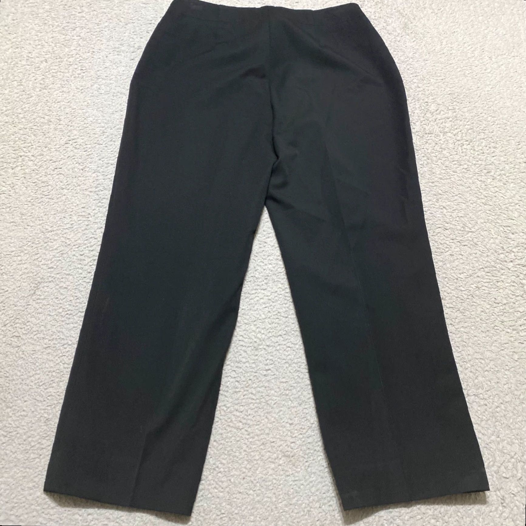 Talbots Talbots Womens Pants Cropped Straight 10P Black High Rise Petites 28 in Inseam 25 in Size 28" / US 6 / IT 42 - 2 Thumbnail