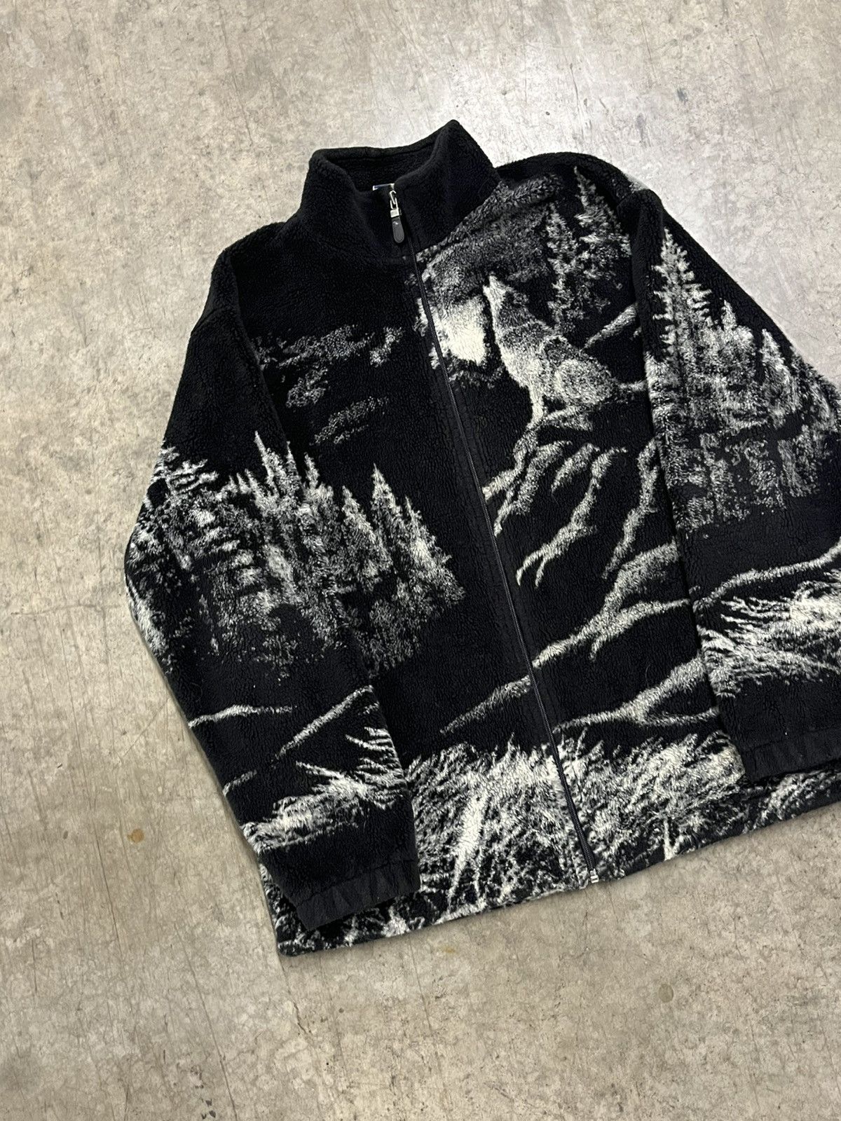 Vintage Vintage AOP Animal wolf fleece vintage streetwear hype Size US M / EU 48-50 / 2 - 7 Thumbnail