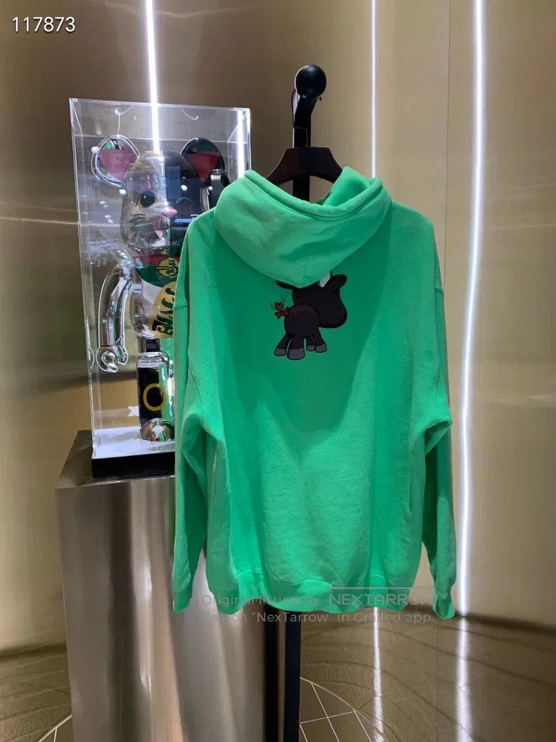 Balenciaga Balenciaga Baby Blue Hooded Sweatshirt, Size XS Size US XS / EU 42 / 0 - 2 Thumbnail