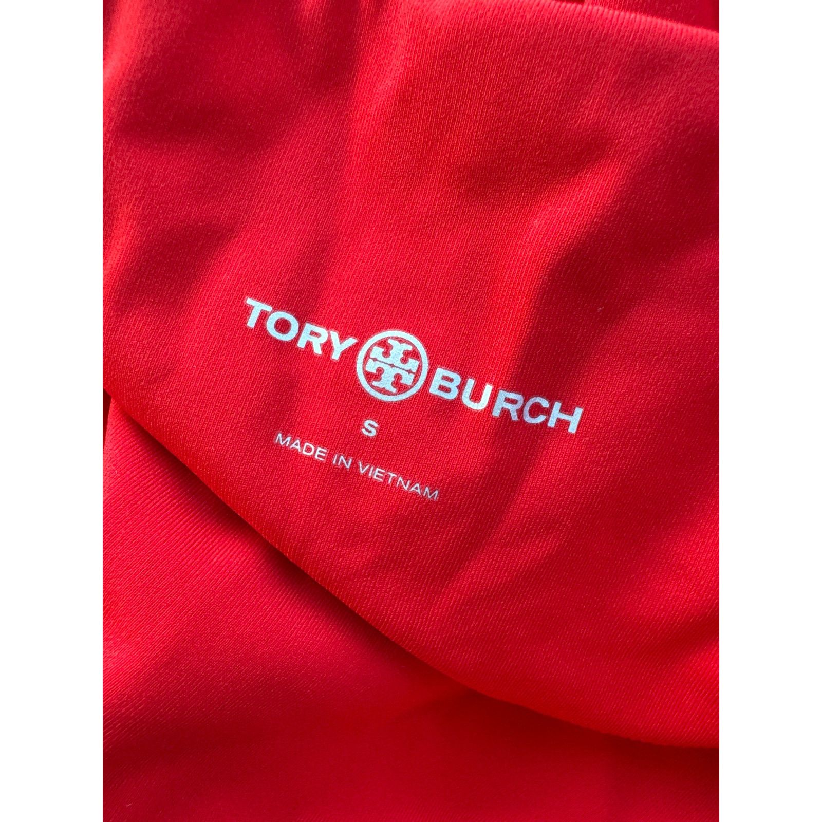 Tory Burch TORY BURCH Cropped Chevron Athletic Leggings Red White Size 27" / US 4 / IT 40 - 5 Thumbnail