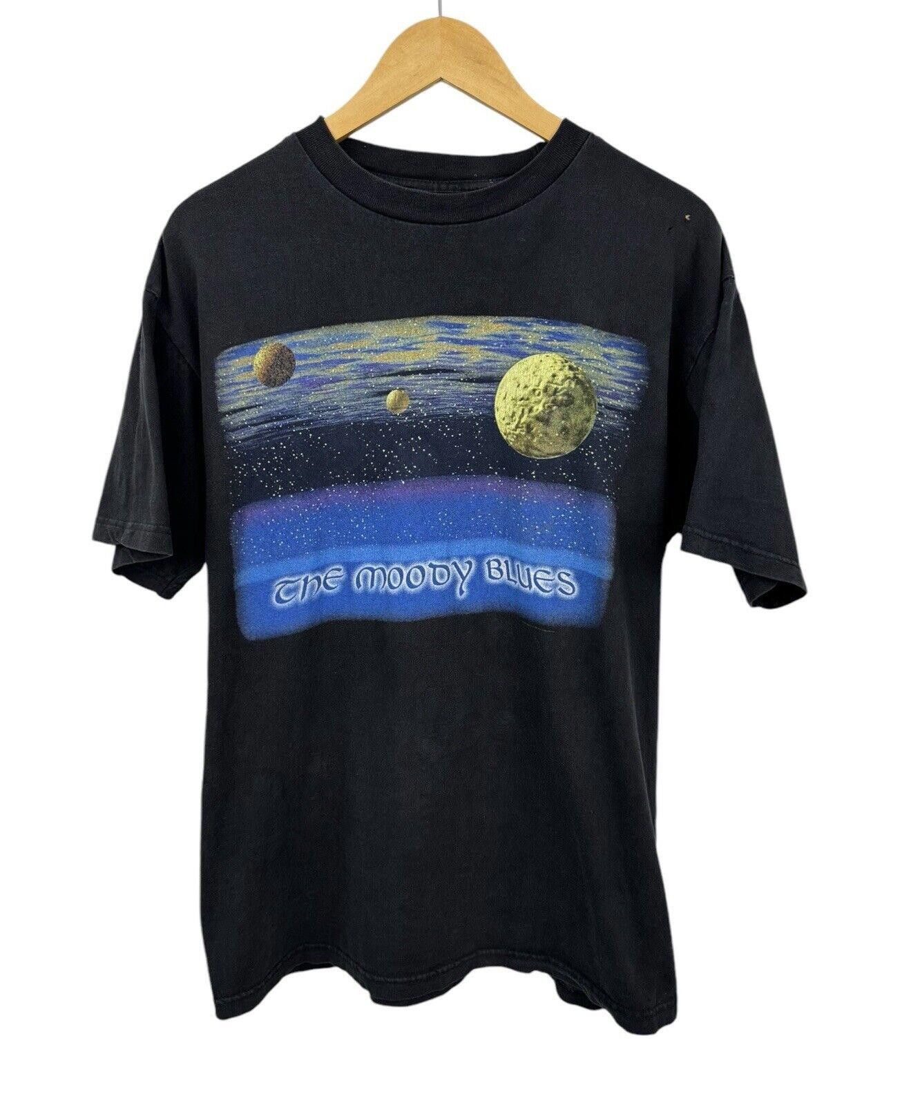 Giant Vintage 1996 The Moody Blue Band Tee Giant Tag Sz L Size US L / EU 52-54 / 3 - 1 Thumbnail