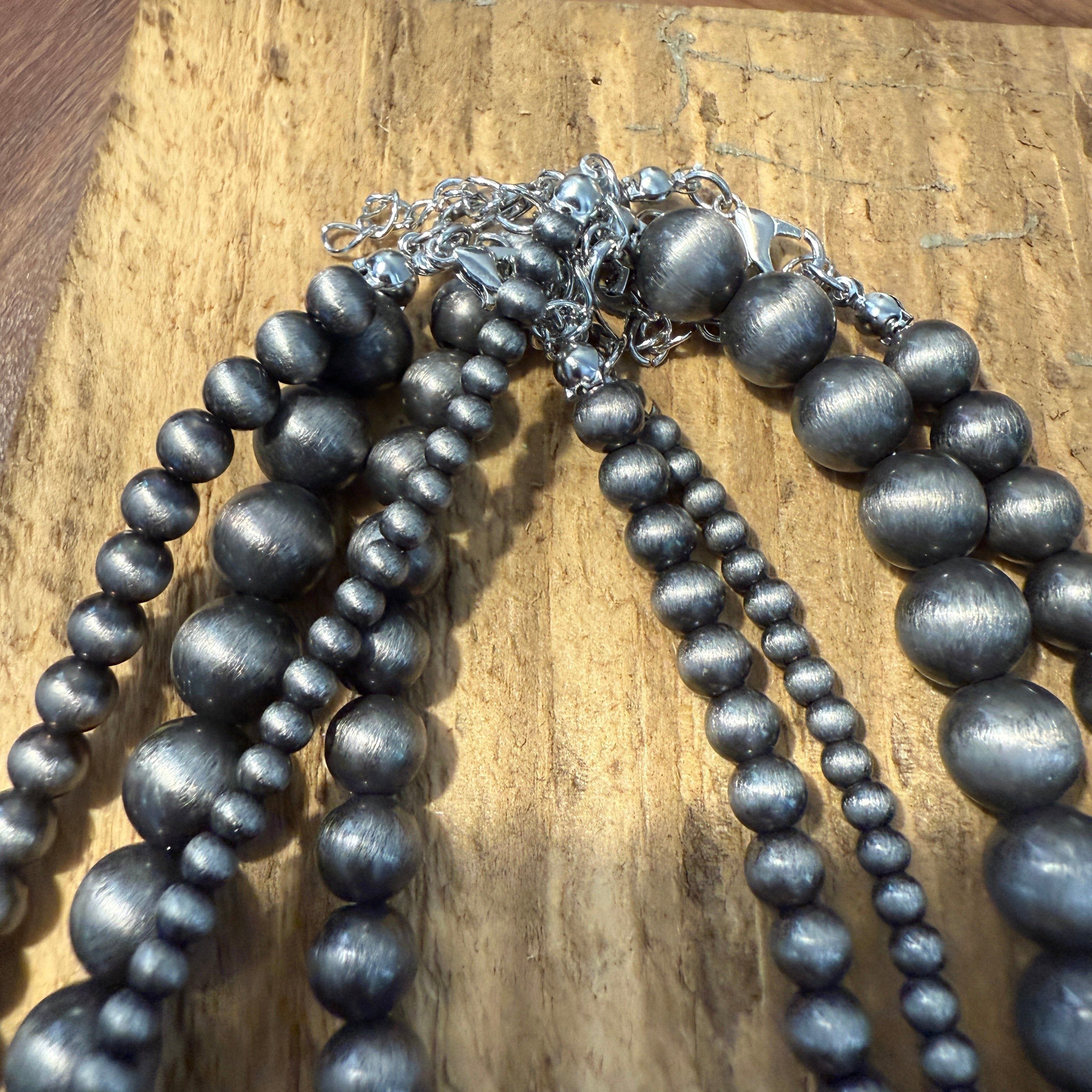 Other Four Strand Faux Pearl Necklace With Extender Layered Beads Size ONE SIZE - 4 Thumbnail
