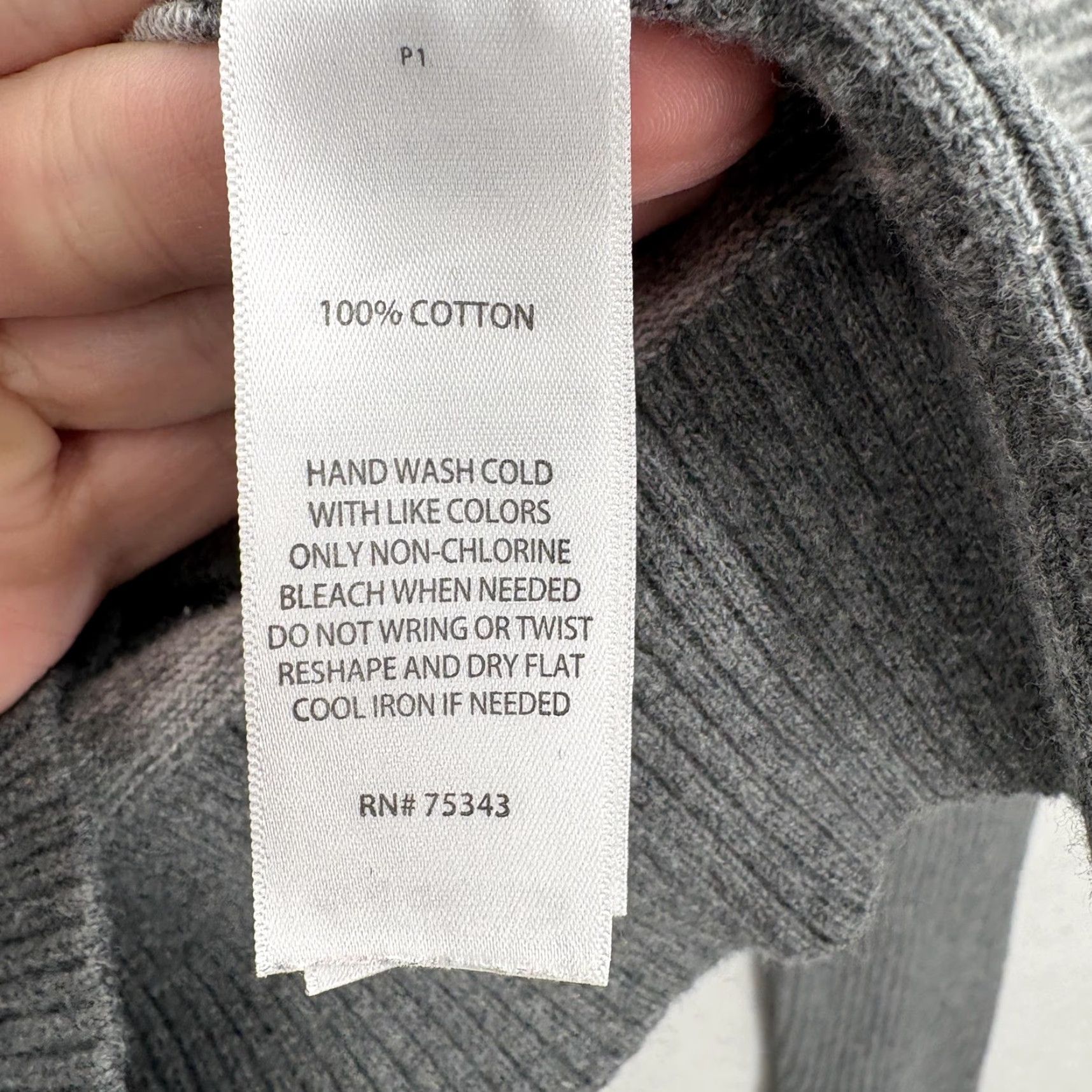 Vintage Skyr Sweater Womens Small Gray Full Zip Knit Jacket Thumbholes Pockets Raglan Size S / US 4 / IT 40 - 5 Thumbnail