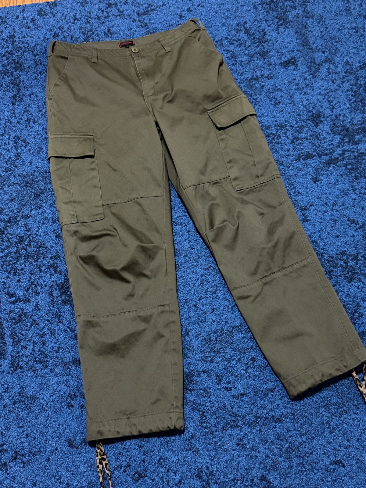 CLOT Olive Clot Cargo pants Size US 31 - 2 Thumbnail