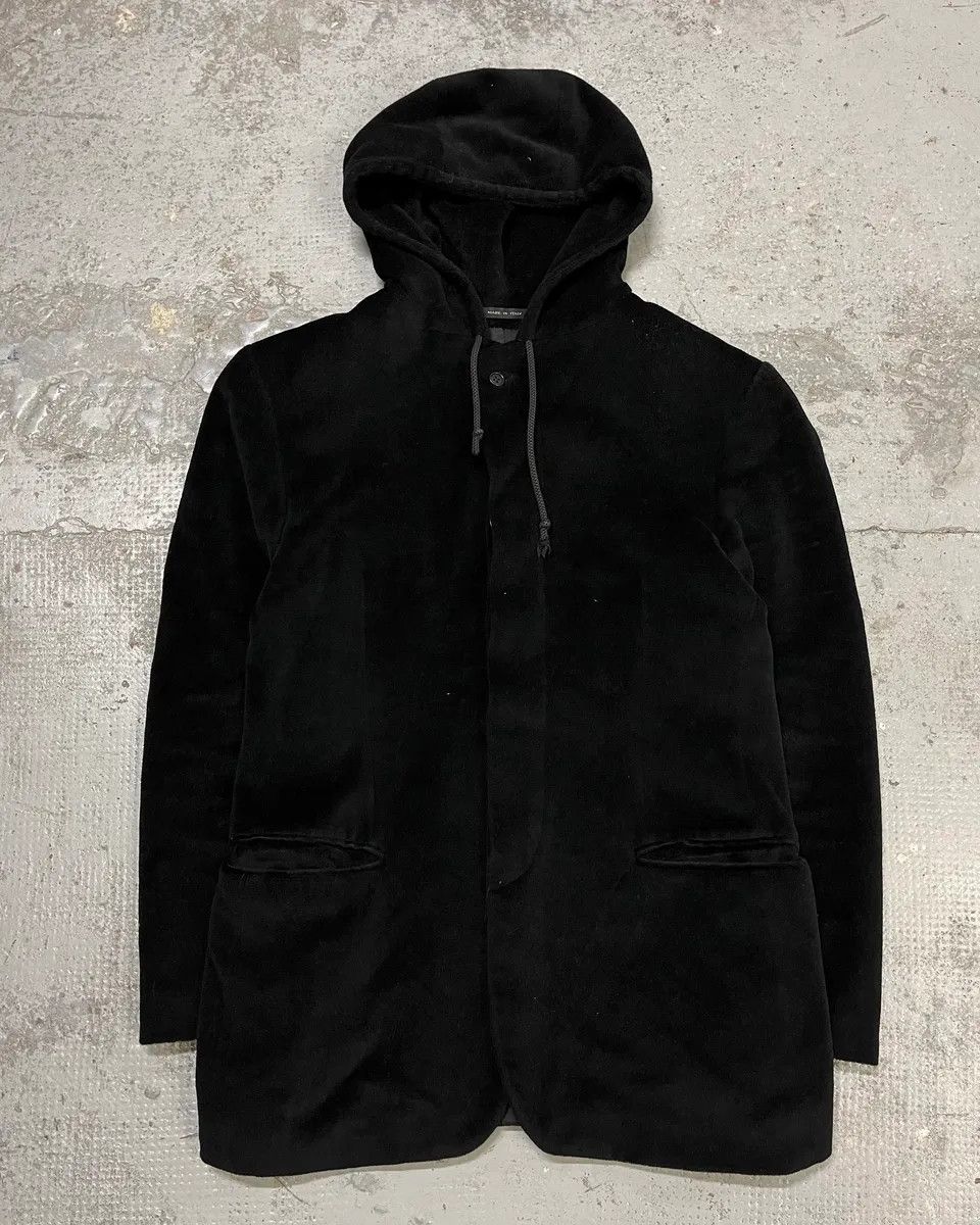 Emporio Armani 1990s Emporio Armani Black Hooded Blazer Jacket Size US S / EU 44-46 / 1 - 4 Thumbnail