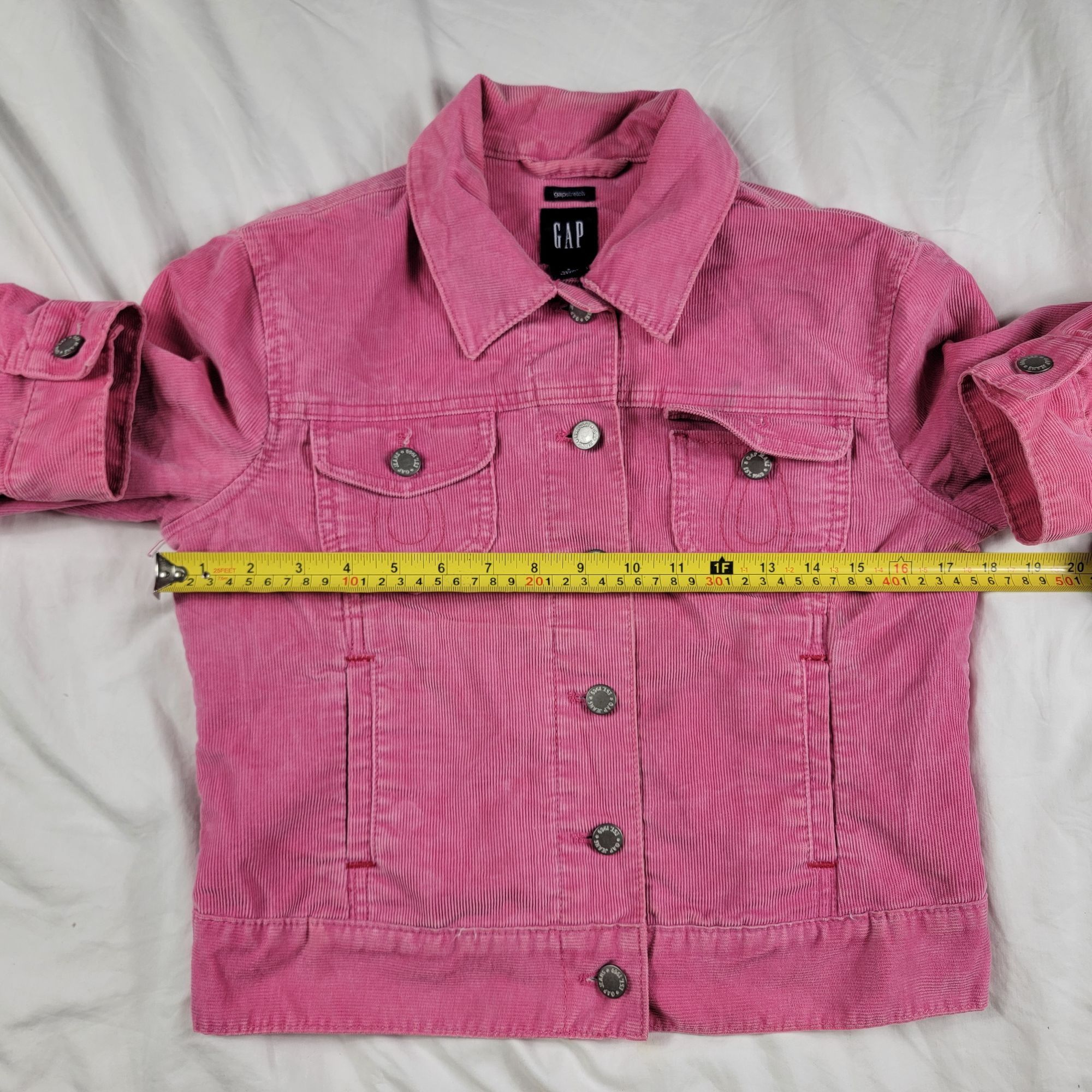 Gap Gap Womens Small Pink Corduroy Jacket Casual Going Out Outdo Size S / US 4 / IT 40 - 4 Thumbnail