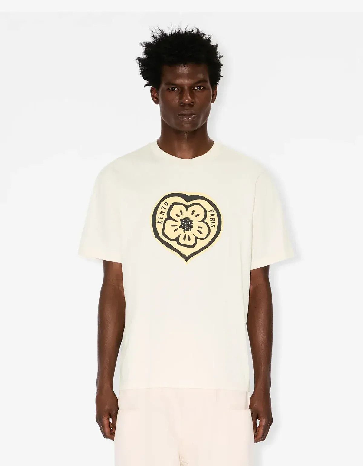 Kenzo Kenzo Boke Hearts Ecru T-Shirt Size US XL / EU 56 / 4 - 2 Thumbnail