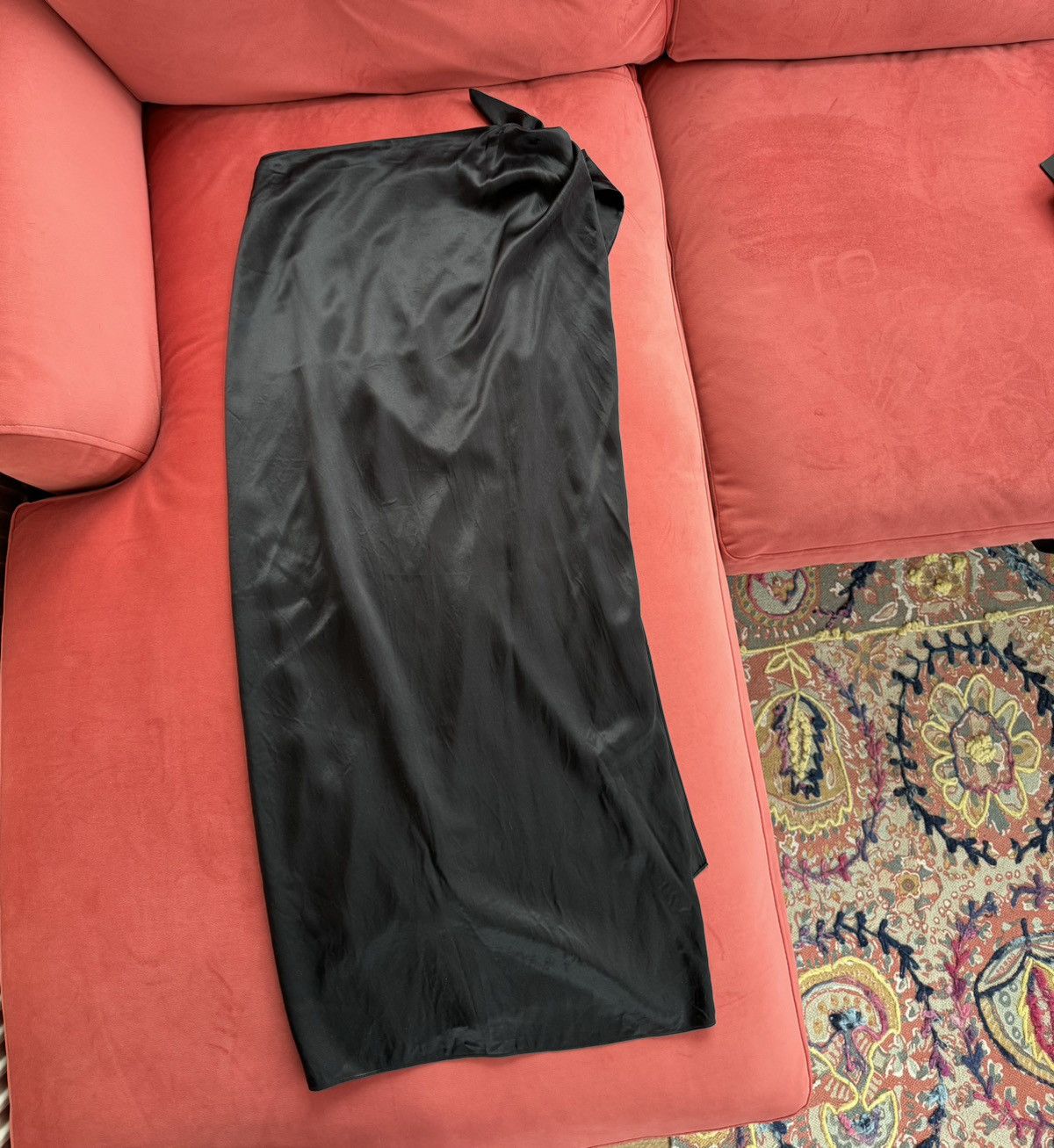 Balenciaga Balenciaga silk black wrap skirt, size 42 It, M int Size 28" / US 6 / IT 42 - 11 Thumbnail