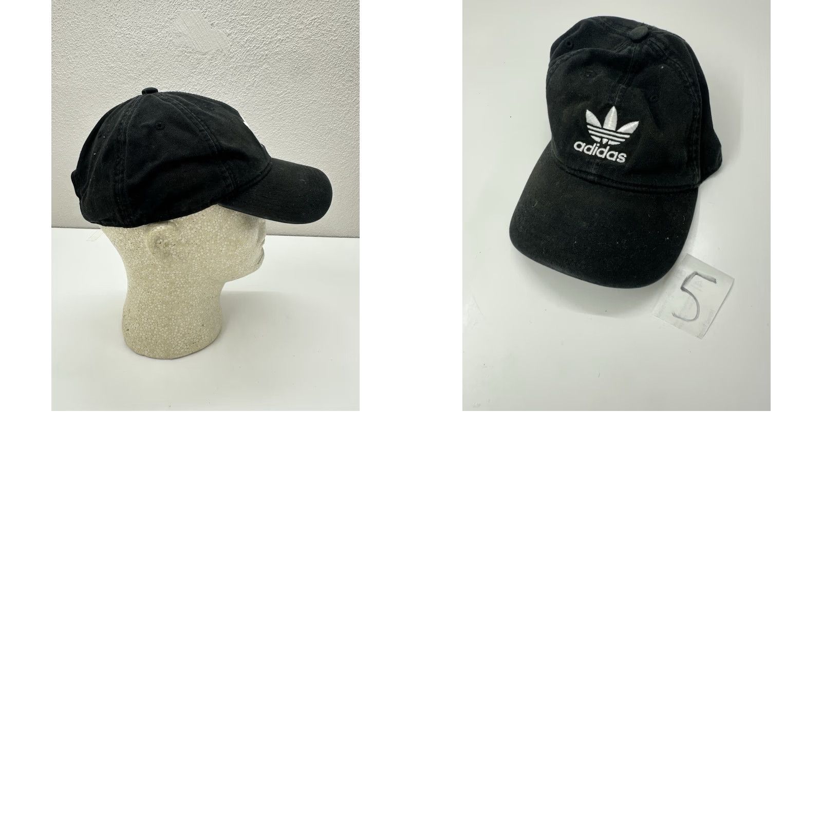 Adidas Adidas Baseball Hat Black Logo Embroidered Adjustable Cap - Men - One Size - Black - Baseball Cap Size ONE SIZE - 8 Thumbnail