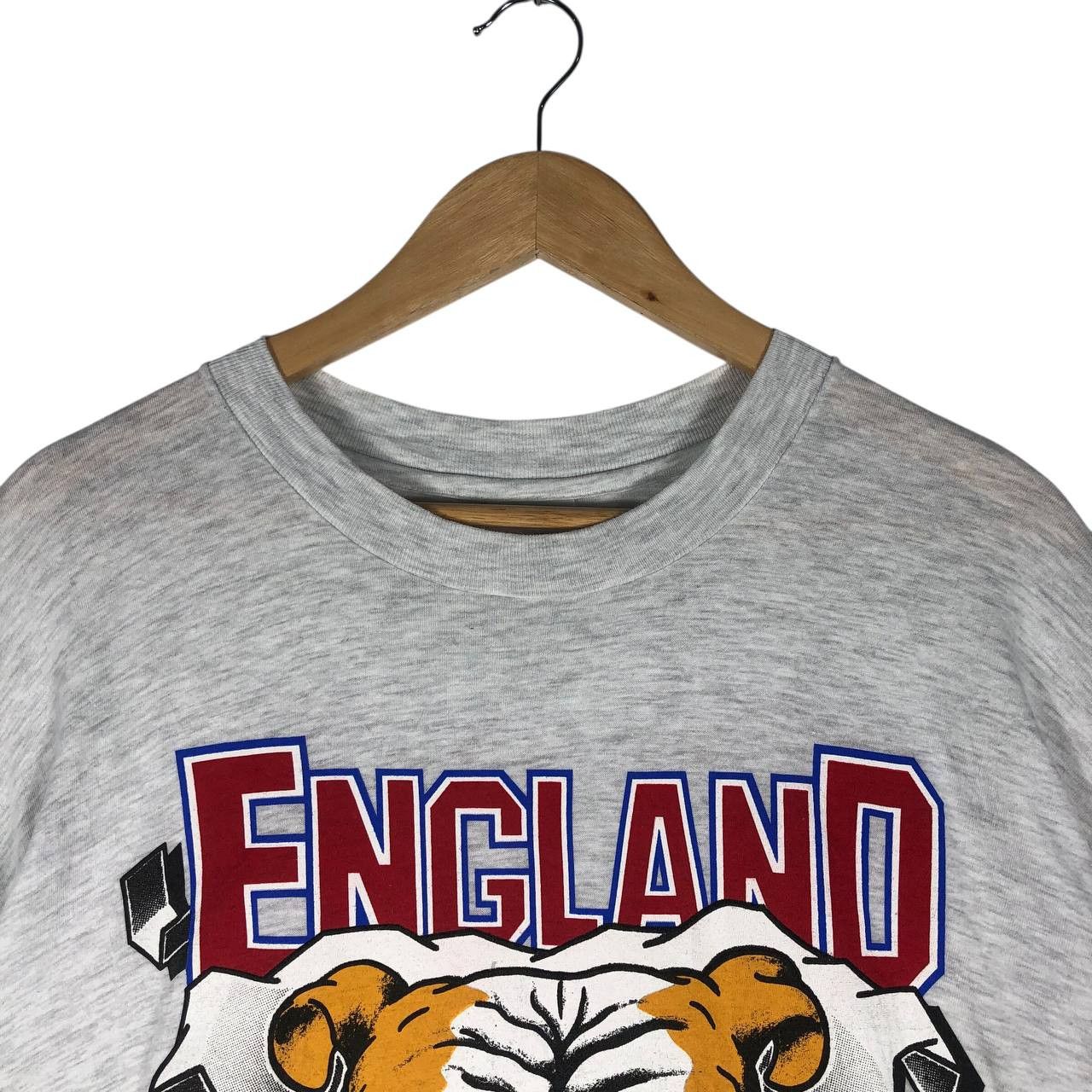 Hanes Vintage 1994 England Bull Dogs T-Shirt Size US XL / EU 56 / 4 - 2 Thumbnail