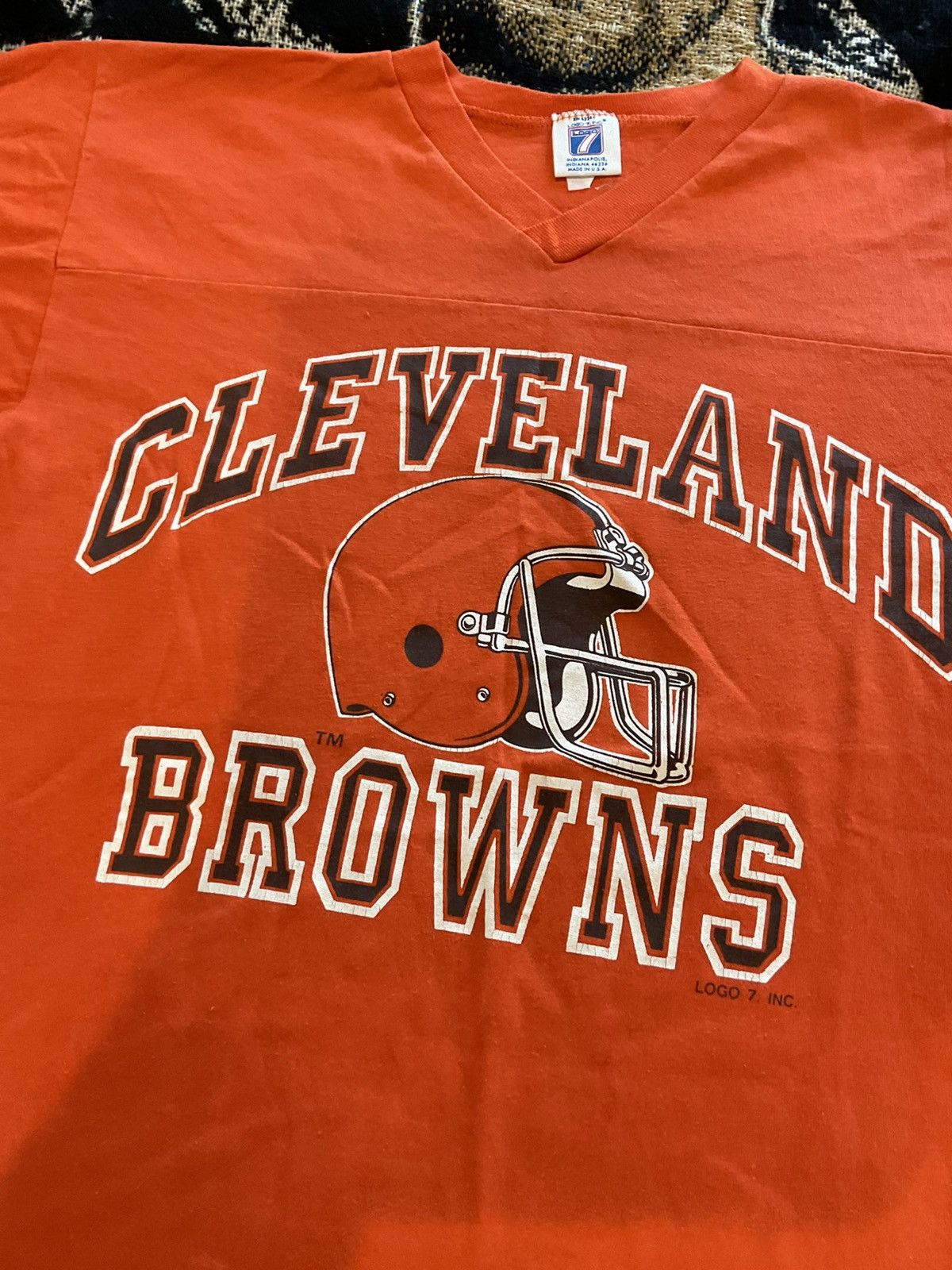 Logo 7 NFL Cleveland browns vintage logo 7 shirt large Size US L / EU 52-54 / 3 - 2 Thumbnail