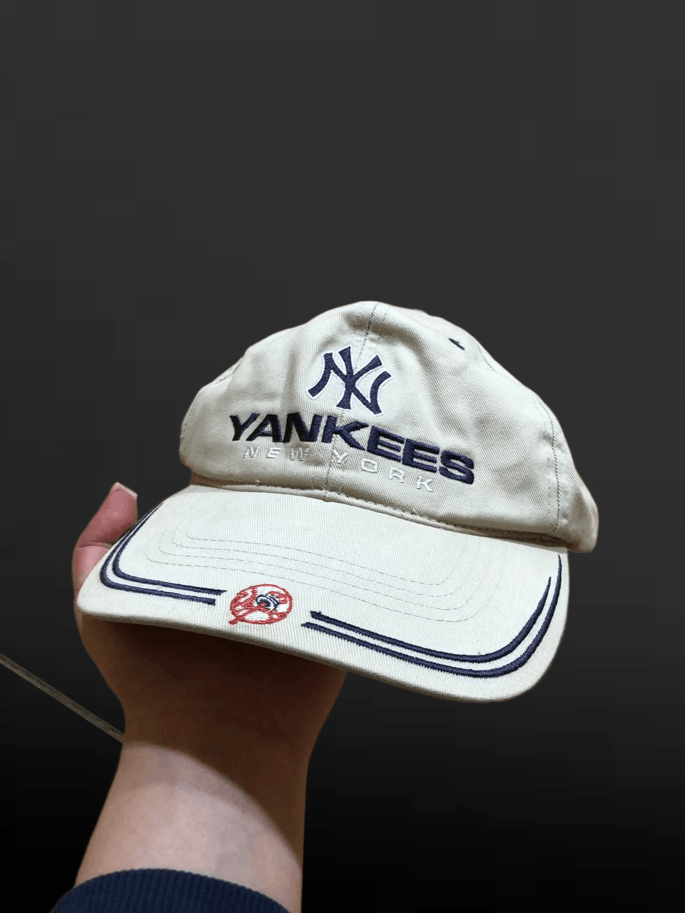 New York Yankees New York Yankees Strapback Twins Enterprise Tan Hat MLB Size ONE SIZE - 1 Thumbnail
