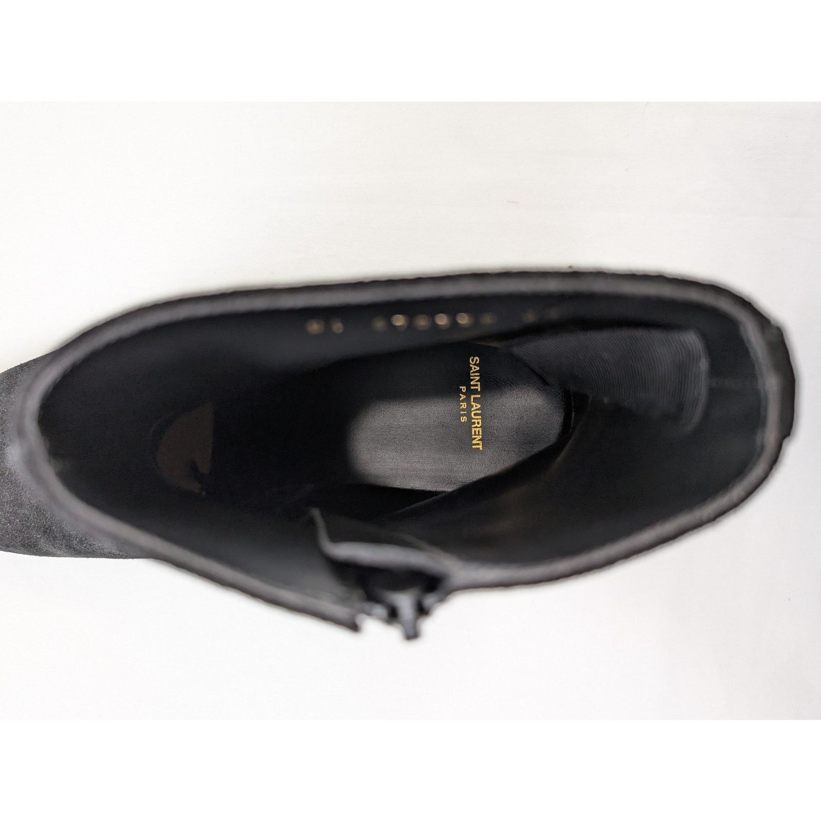 Saint Laurent Paris o1rshd1 Wyatt Chelsea Suede Boots in Black Size US 13 / EU 46 - 18 Thumbnail