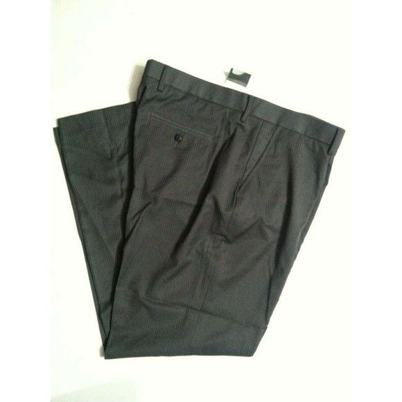 Kenneth Cole KENNETH COLE MENS NEW GRAY STRIPED DRESS PANTS SIZE: 38/30 Size 38R - 1 Thumbnail
