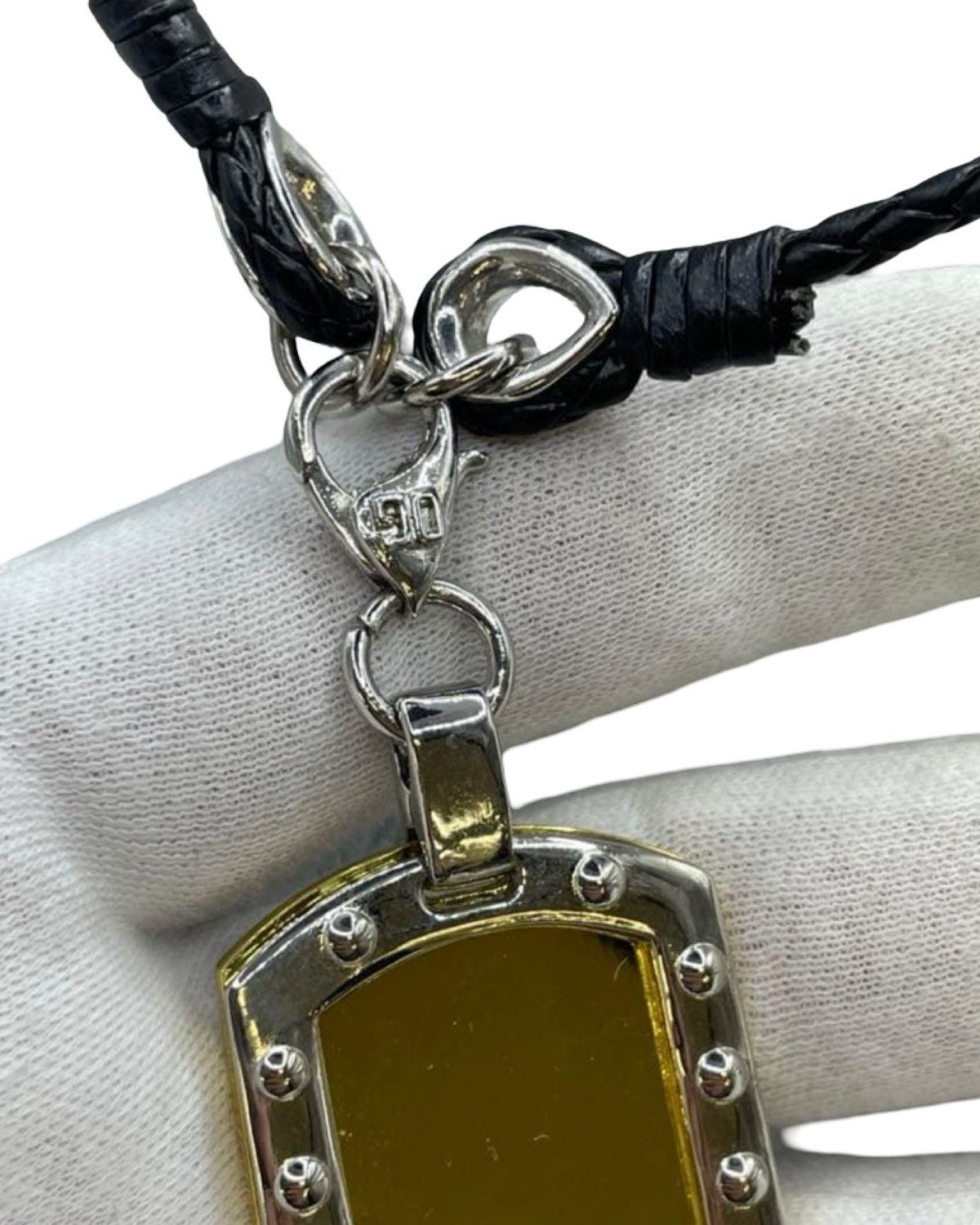 Dolce & Gabbana Gold Dog Tag Necklace Size ONE SIZE - 4 Thumbnail