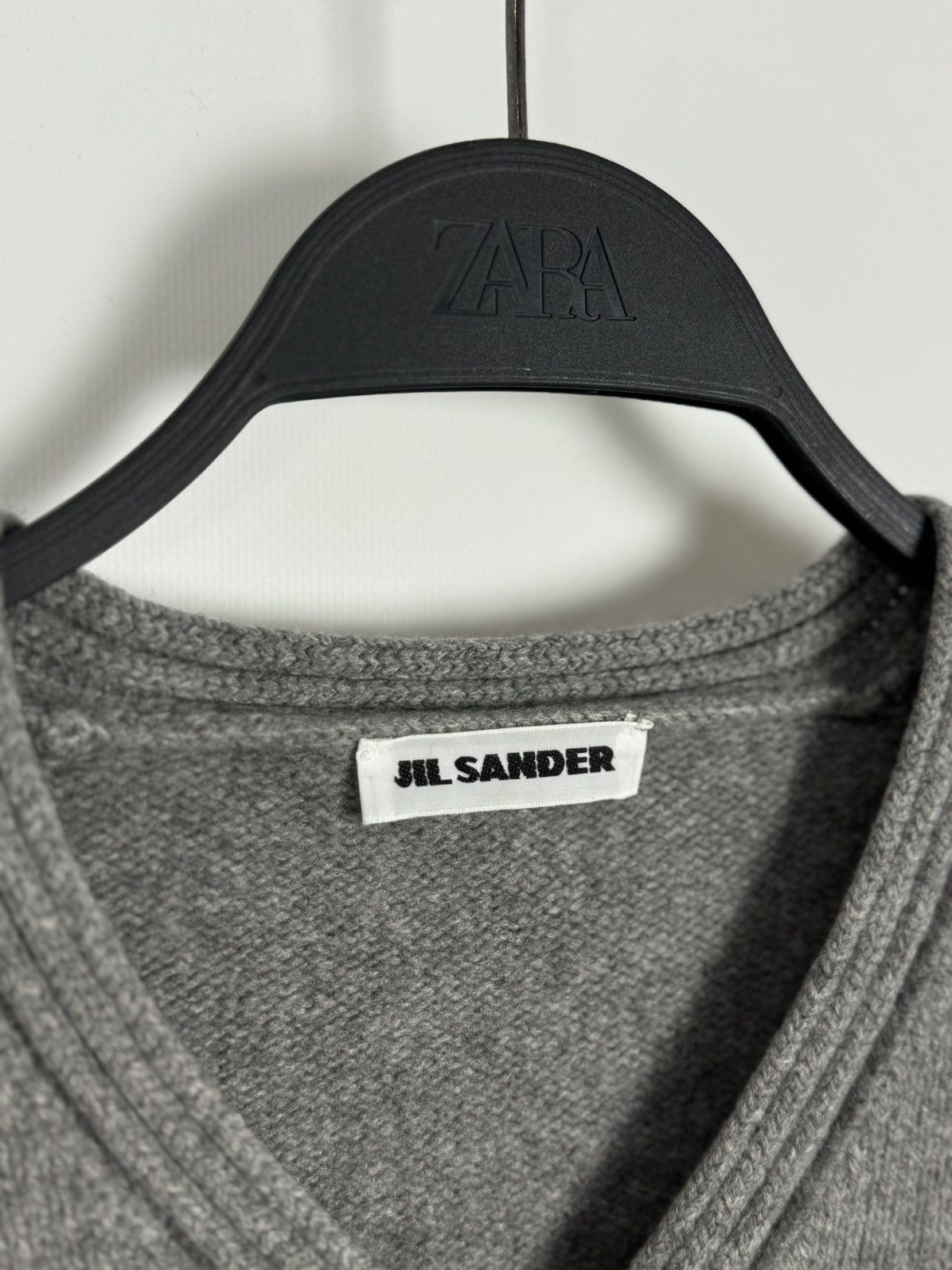 Jil Sander Jil Sander Knitted Gray Sweater Size S / US 4 / IT 40 - 6 Thumbnail